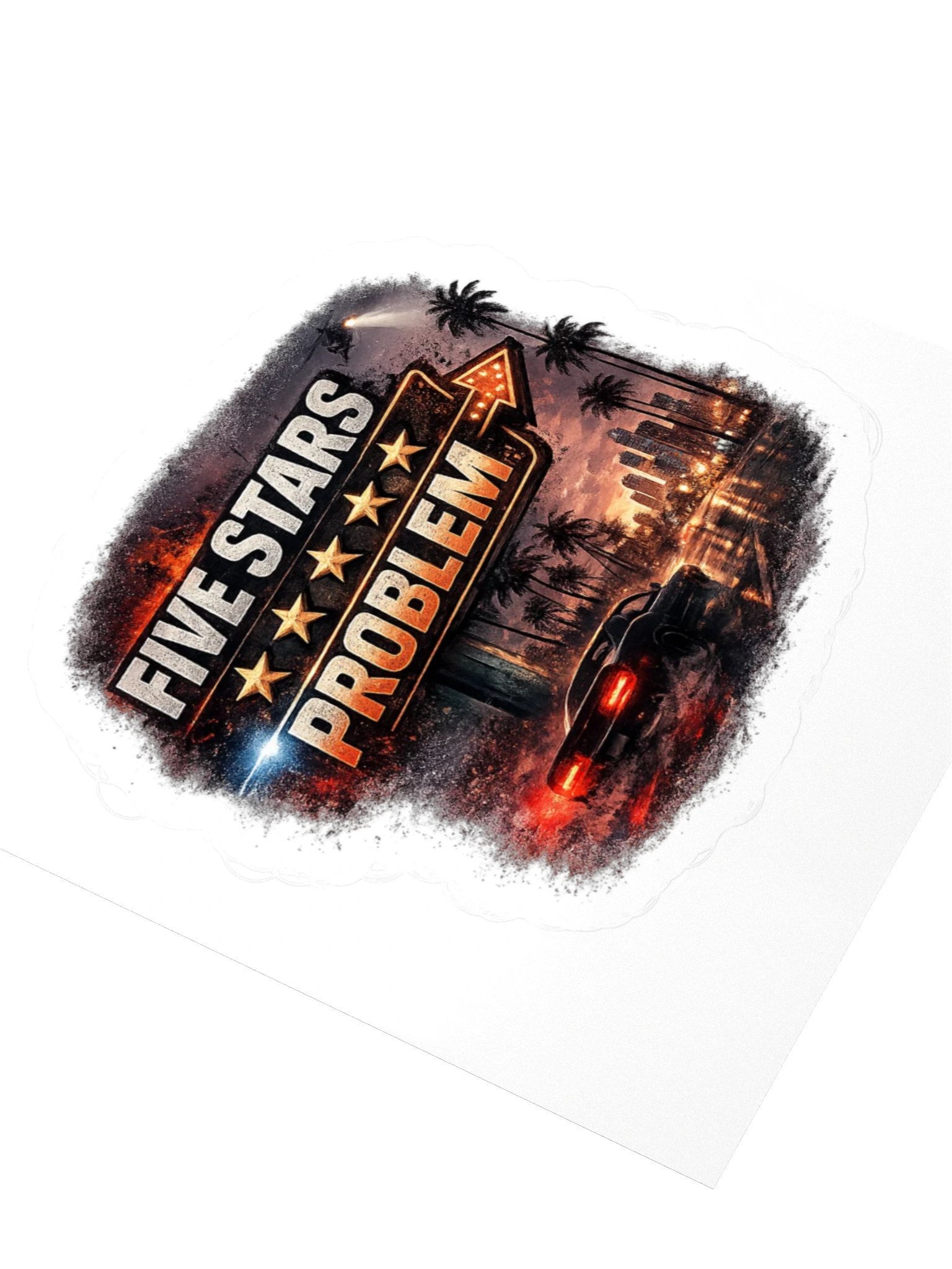 Five Stars Problem Sticker product image (3)
