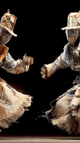 AI Short Film - Surreal Zaouli Dance Music Video 4K (Part III) | The African Drum Awakens