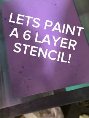 6 layer stencil, spraypaint on canvas board. Using @Tagcolors as always. #spraypaint #stencilart #stencil #tagcolours #fyp 