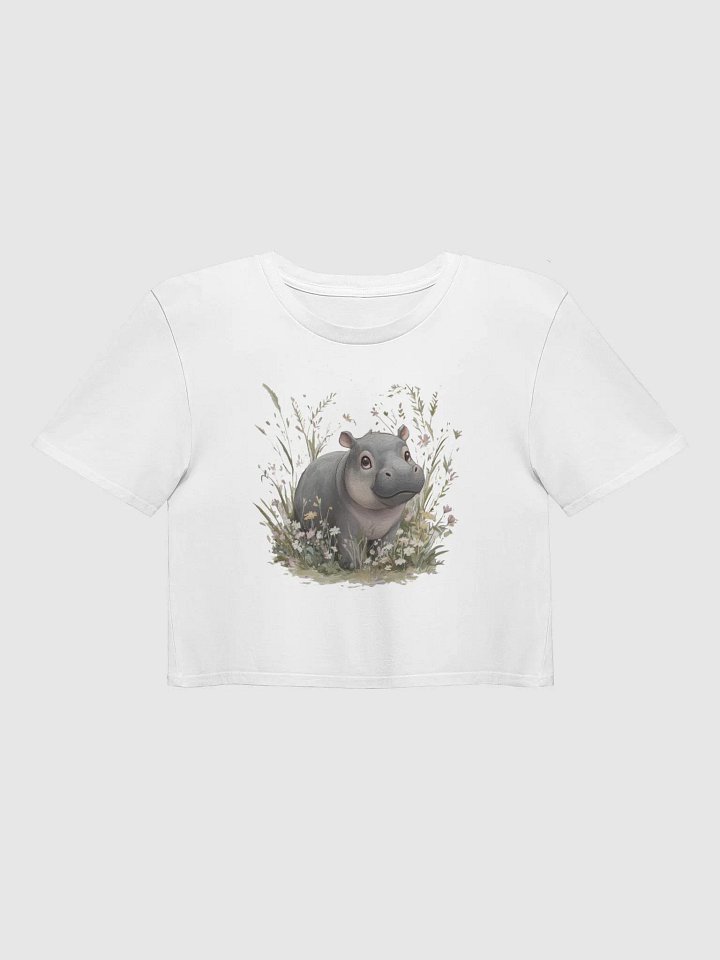 Cute Hippo Crop Top product image (1)