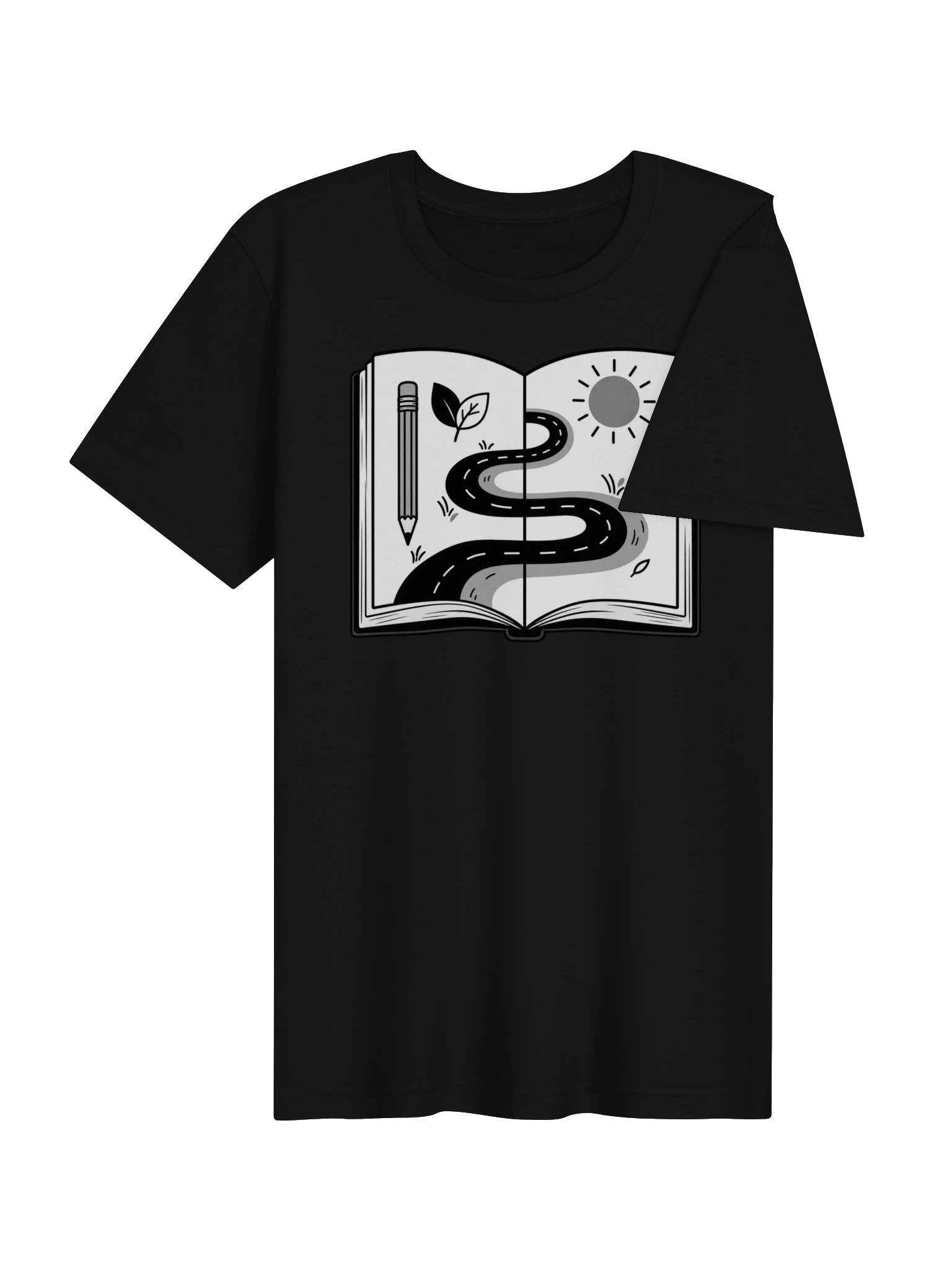 Small Moments, Kept on Paper Black and White T-Shirt product image (3)
