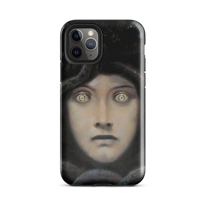 Franz von Stuck – Head of Medusa (“Medusa’s Gaze”) iPhone® Tough Case product image (2)