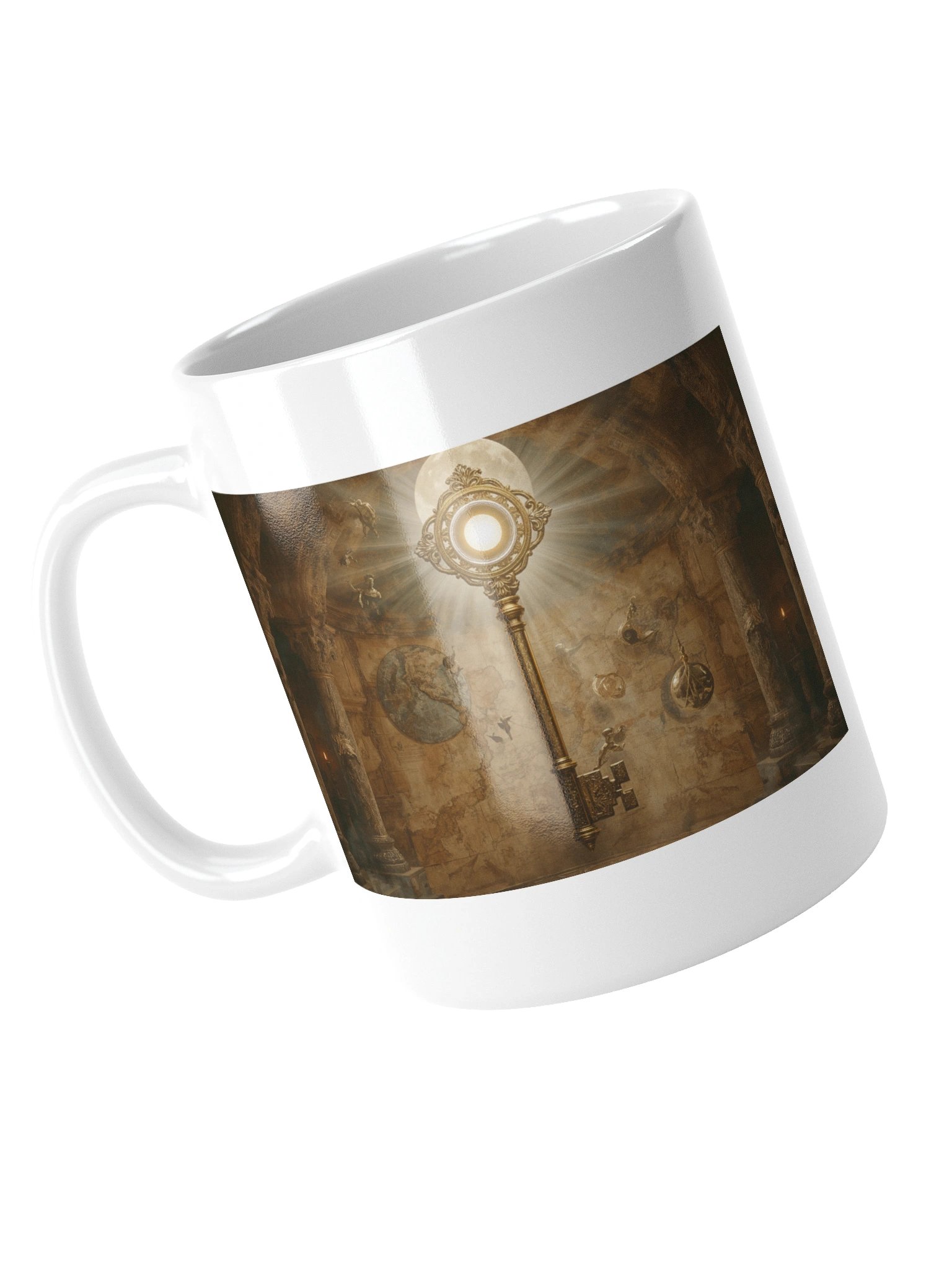 The Gatekeeper’s Key – Eternal Archive | Ceramic Mug product image (4)