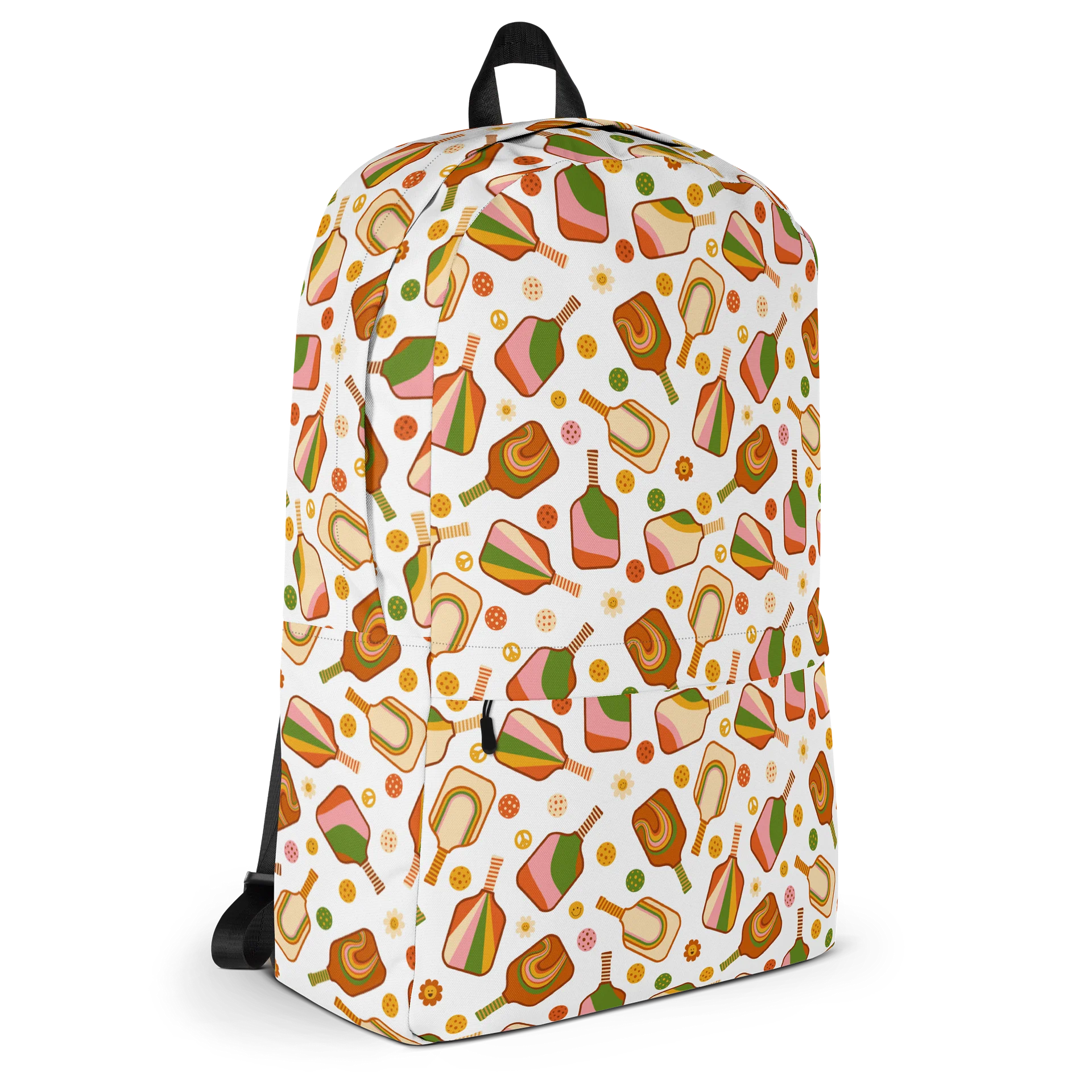 Groovy Retro Pickleball Backpack with Pocket product image (3)