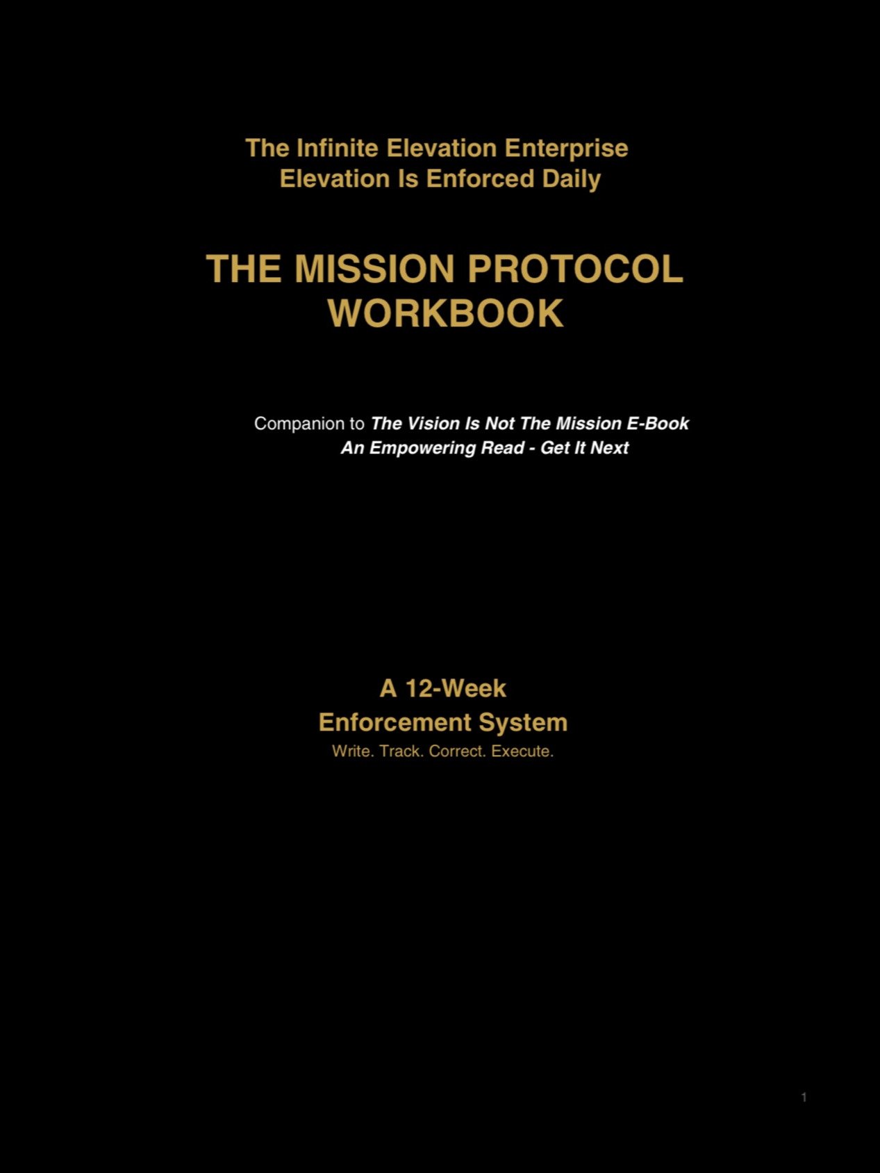 The Vision Is Not The Mission — (eBook PDF) + Mission Protocol Workbook (PDF) Bundle Elevation Enforced Daily product image (7)