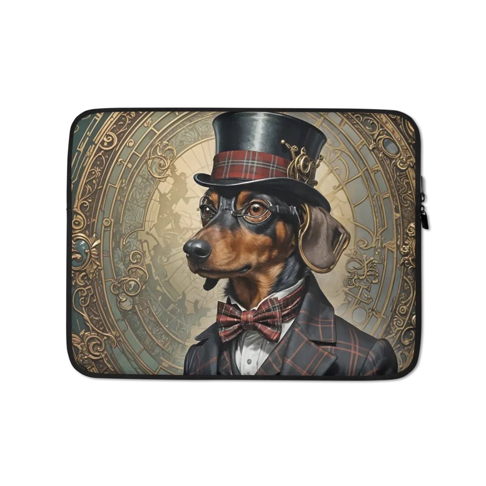 Dapper Dachshund Laptop Sleeve product image (1)