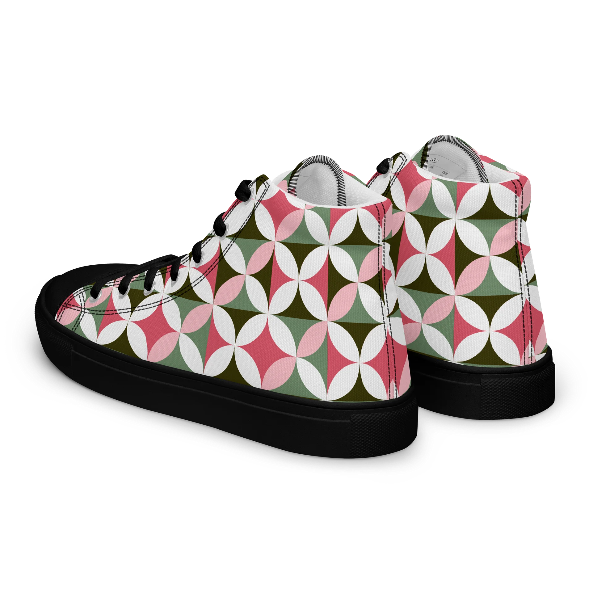 Retro Bloom High-Top Canvas Shoes product image (5)