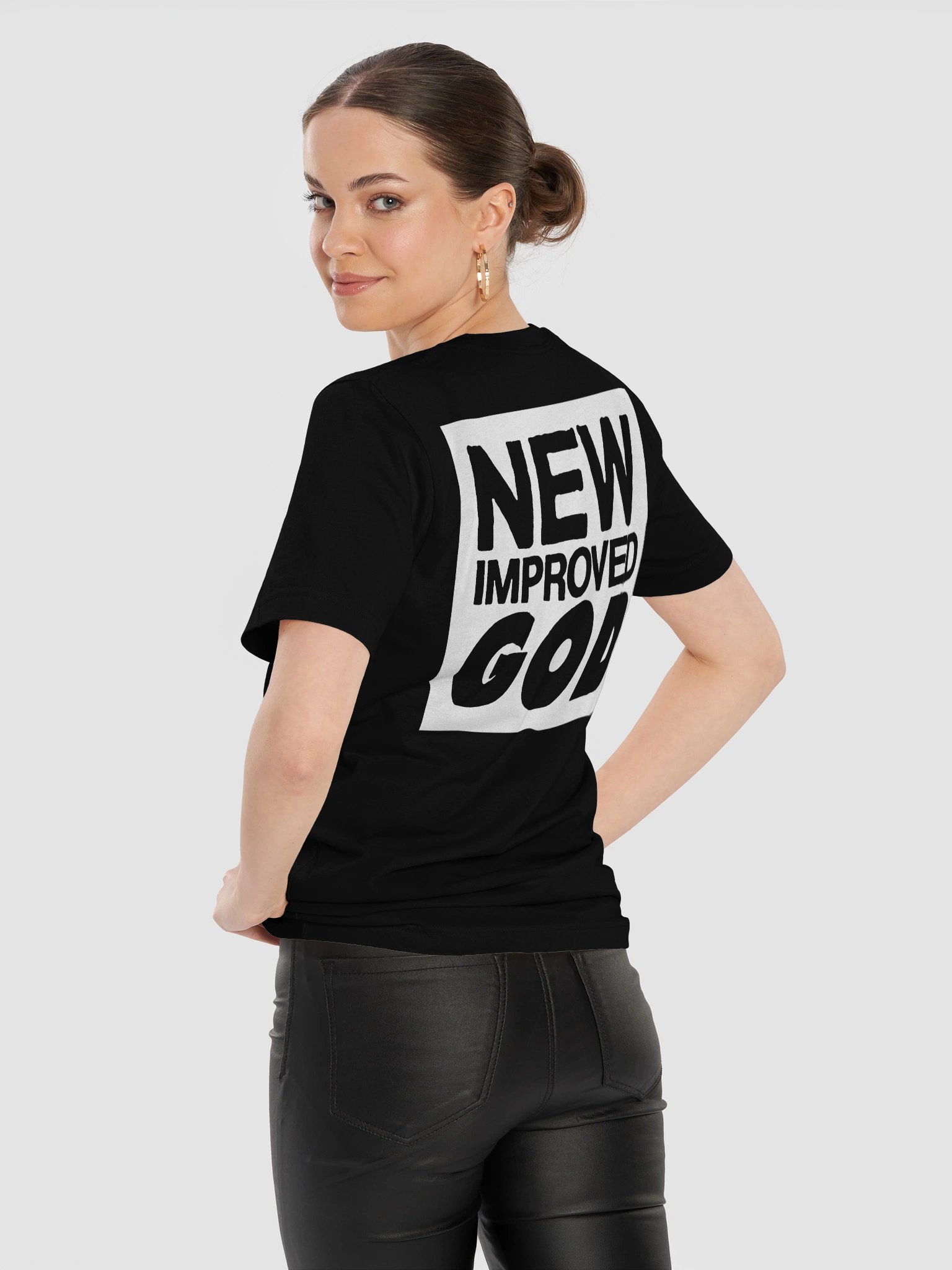 NEW IMPROVED GOD TEE BLACK product image (4)