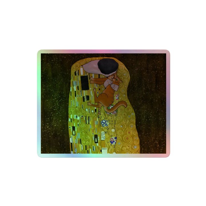 The Reluctant Kiss Holo Sticker product image (2)