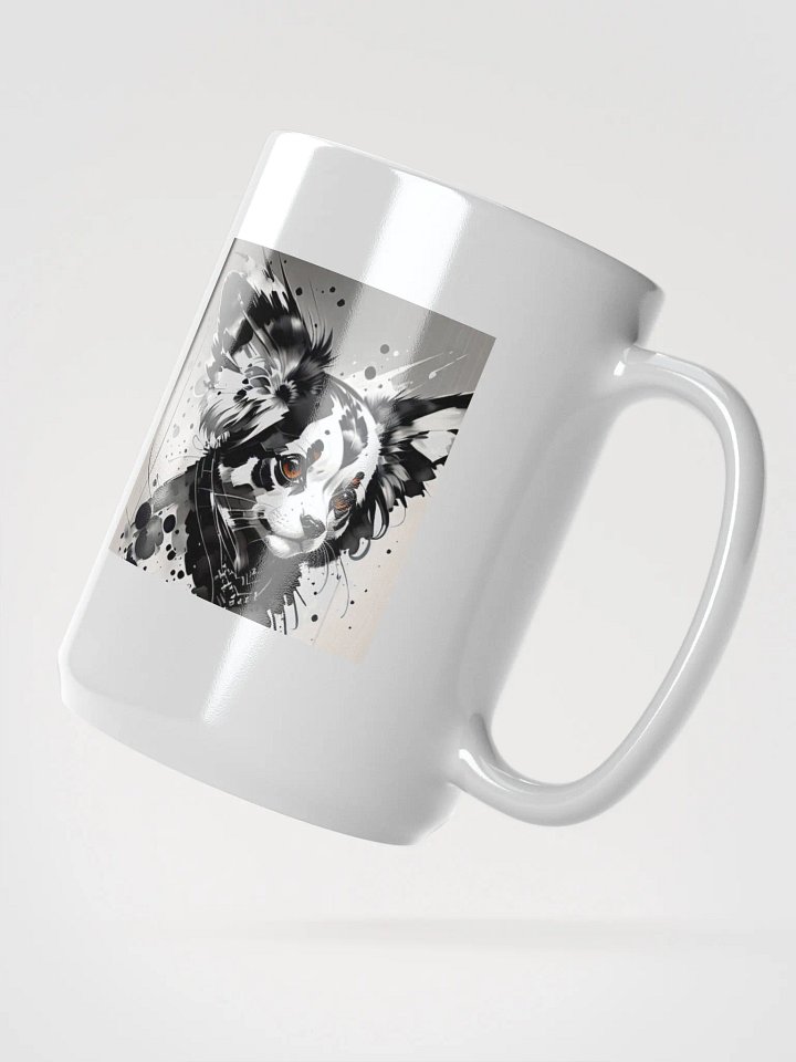 Whimsical Dog Sketch White Glossy Mug product image (2)