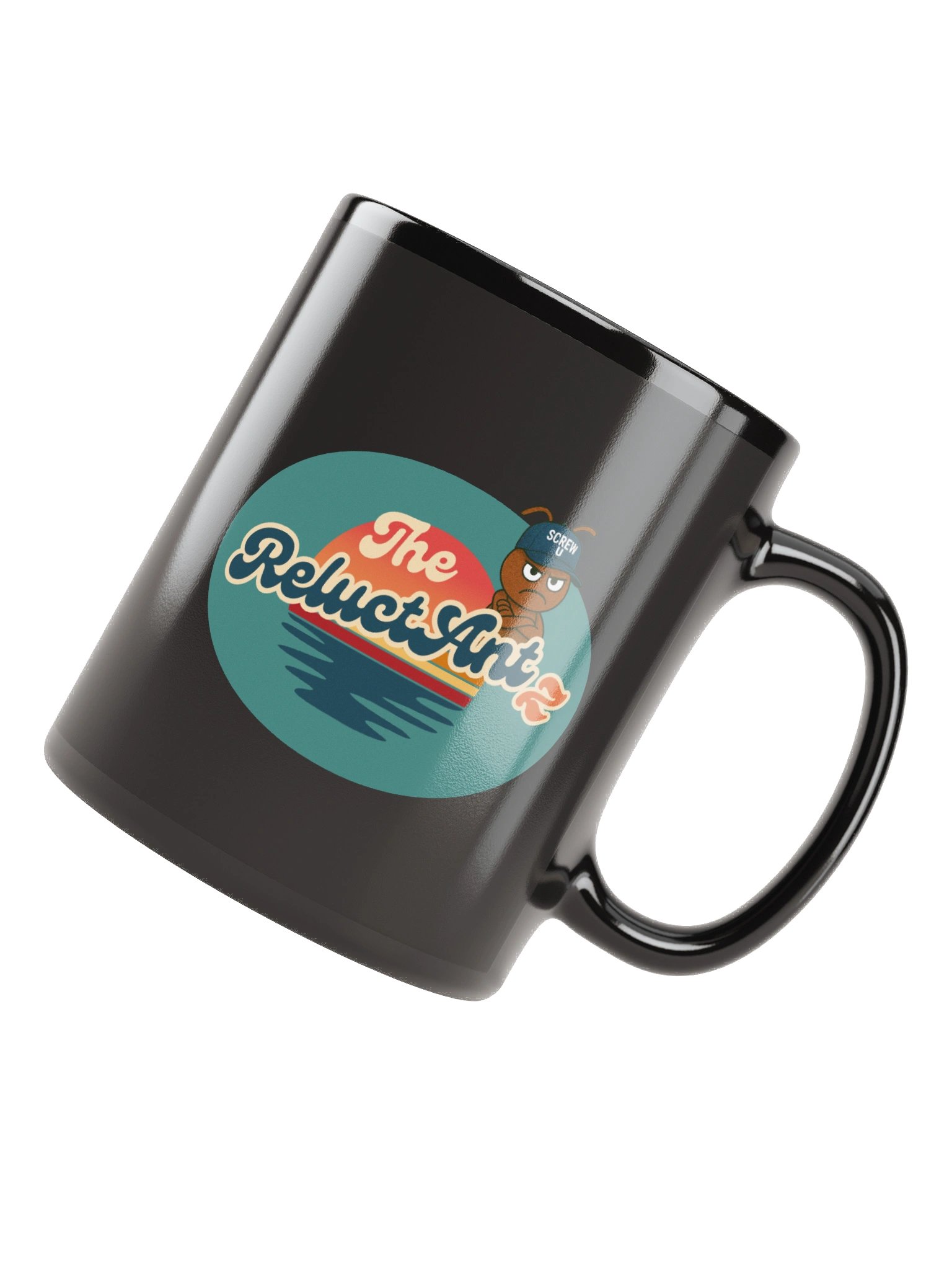 Screw U Coffee Mug by The ReluctAntz – Black product image (4)