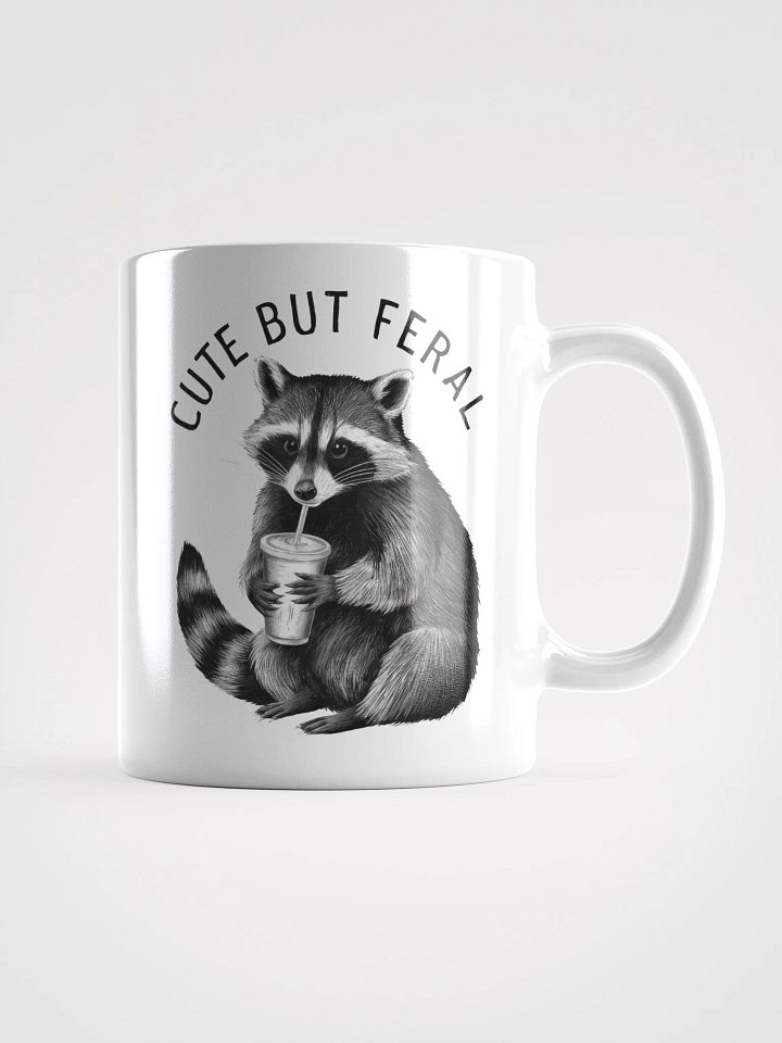 Cute But Feral Raccoon Mug product image (2)