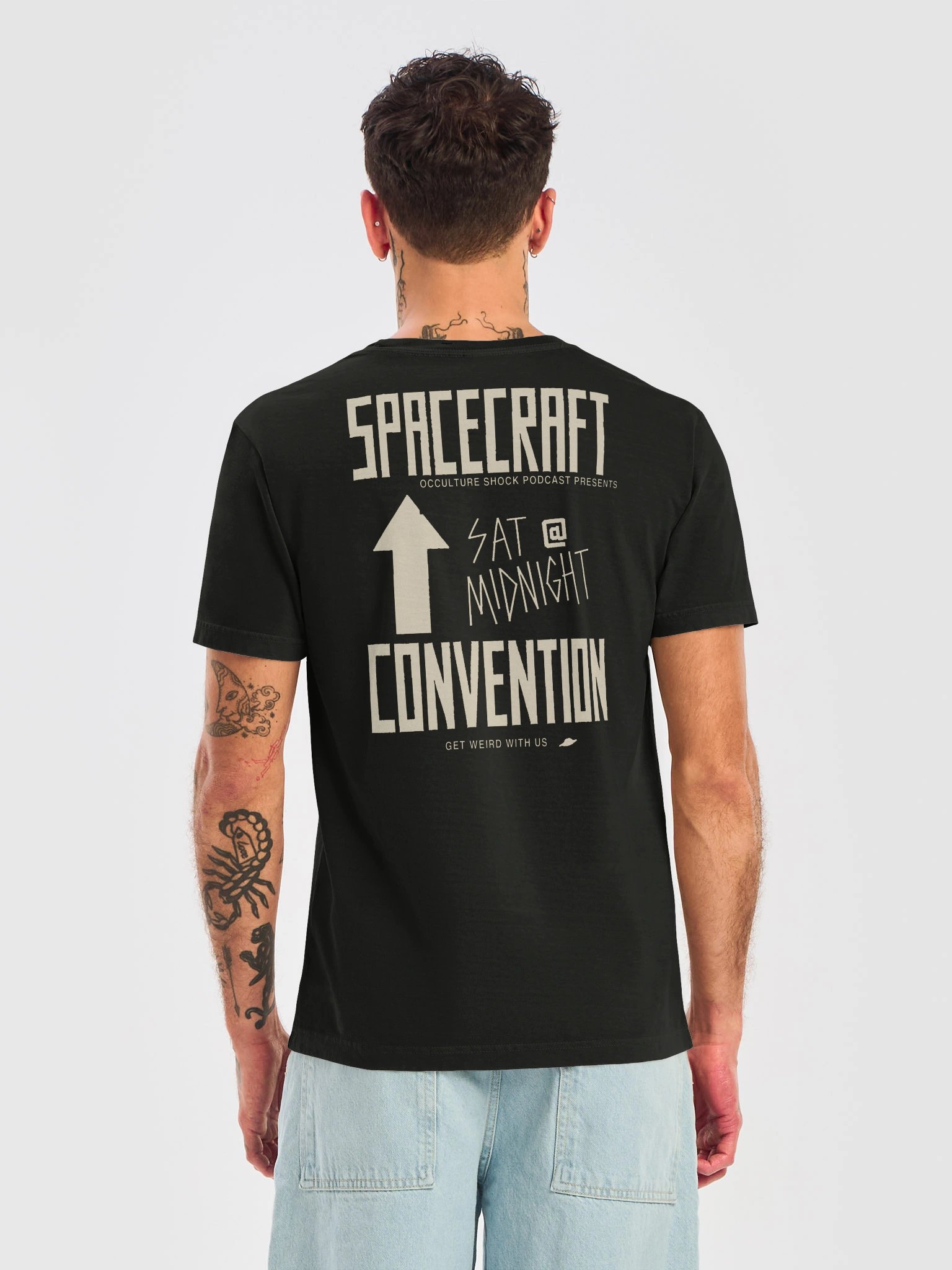 Spacecraft Convention Tee - Washed Black & Creme product image (1)