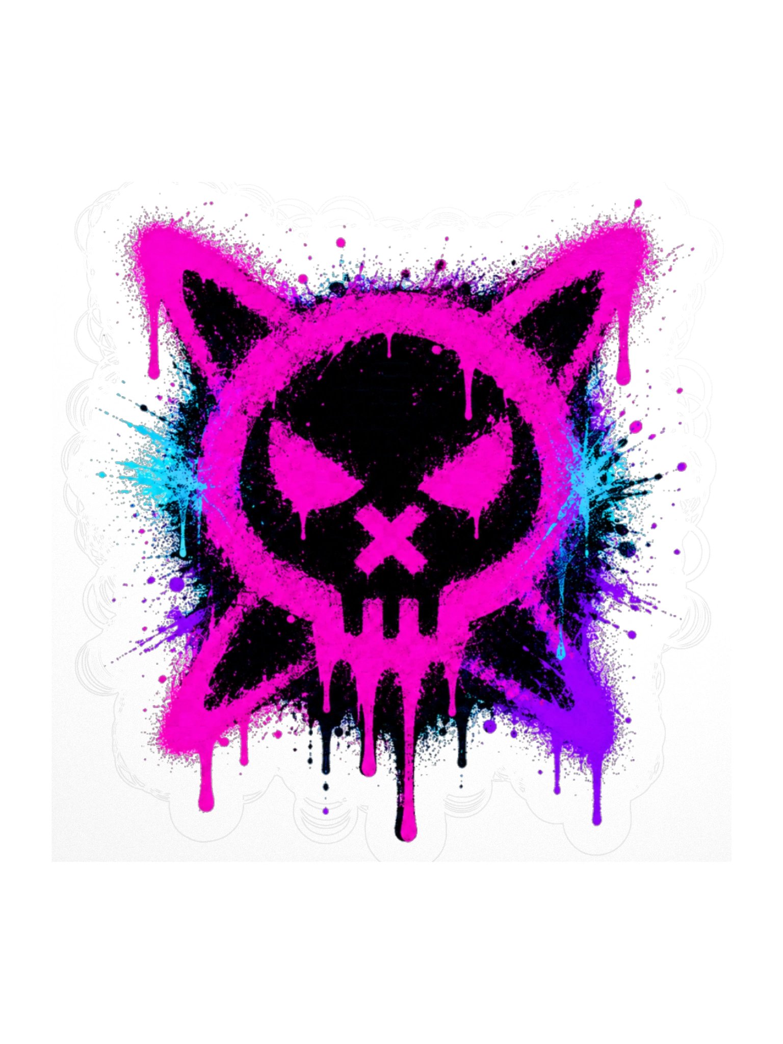 Graffiti Skull Sticker product image (1)