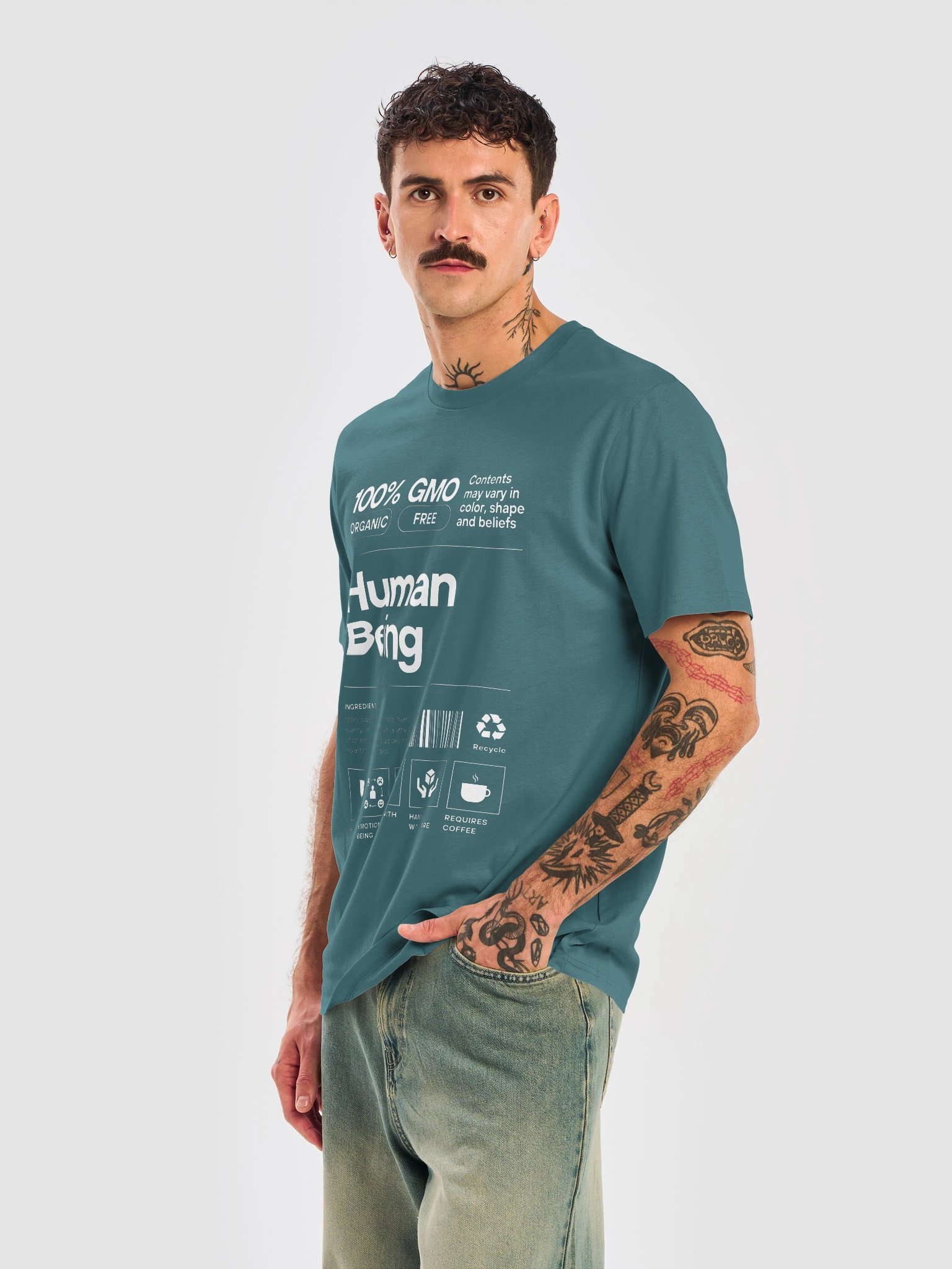 100% Human Being — Certified Organic -- Unisex Tee product image (21)