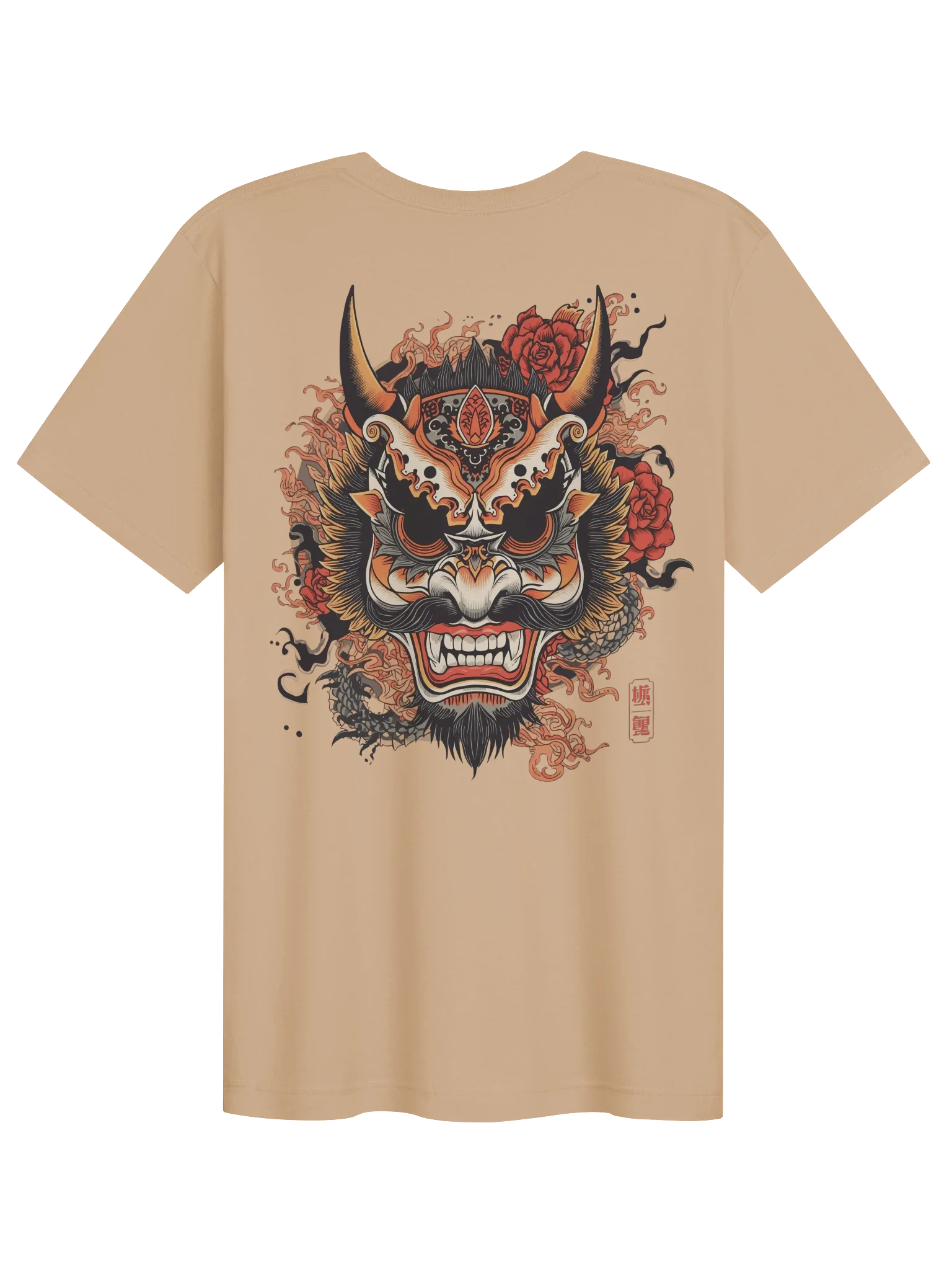The Bold Oni Mask Streetwear T-Shirt product image (1)