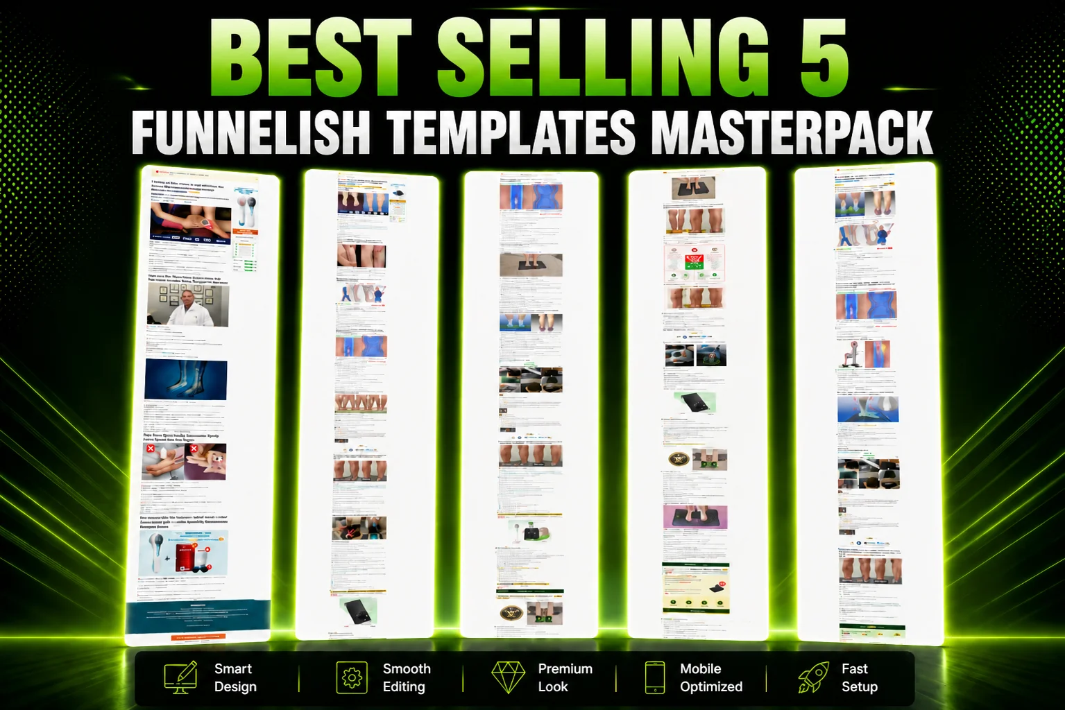 Best Selling 5 Funnelish Templates MasterPack product image (1)