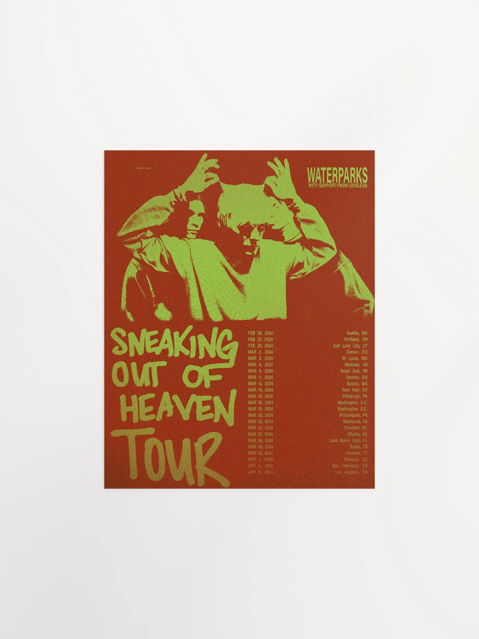 SOOH TOUR POSTER RED & GREEN product image (1)