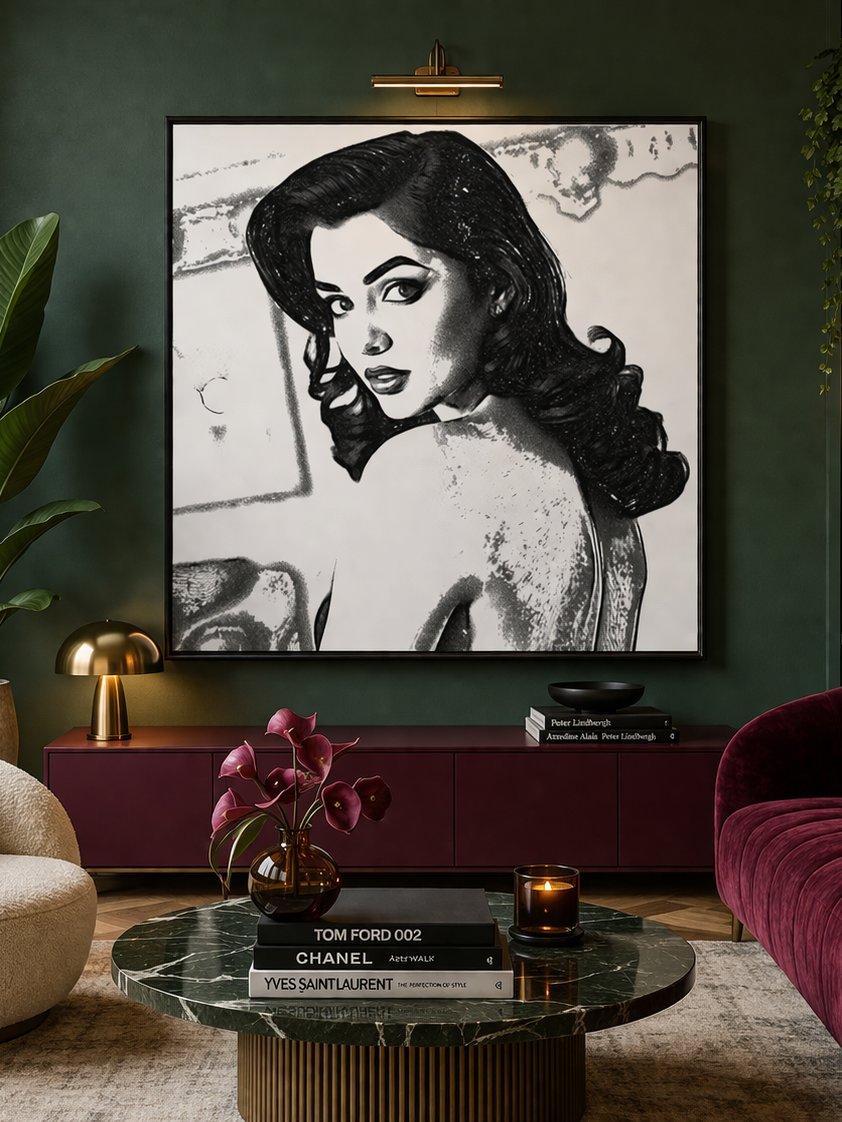 Timeless Allure Wallart - Pinup Wall art - Canvas wallart product image (1)