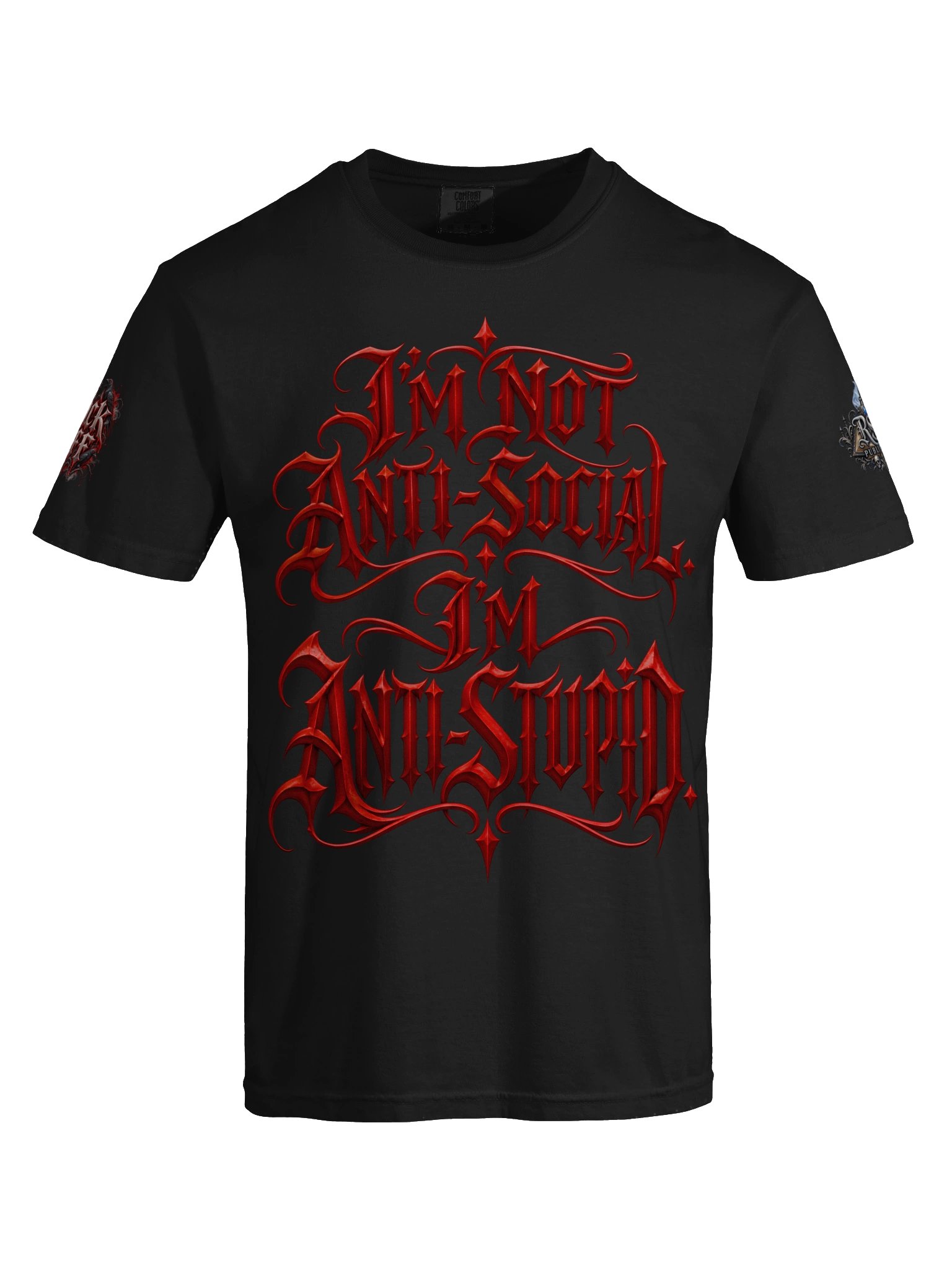 I'm Not Anti-Social, I'm Anti-Stupid | Gothic T-Shirt product image (9)