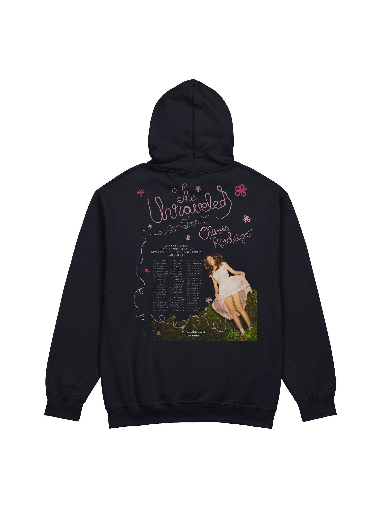 Olivia Rodrigo The Unraveled Tour 2026 Merch Hoodie product image (2)