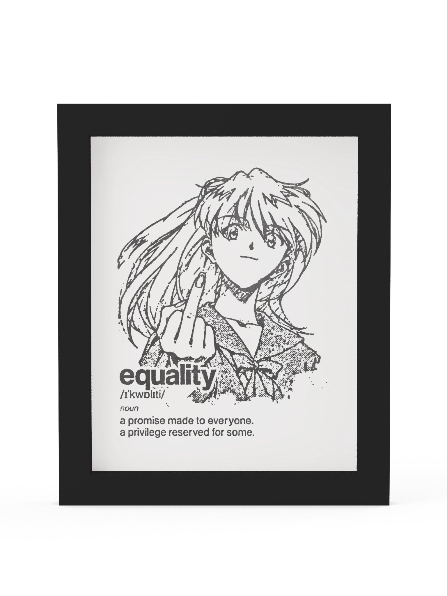 EQUALITY ! Framed Print. product image (1)