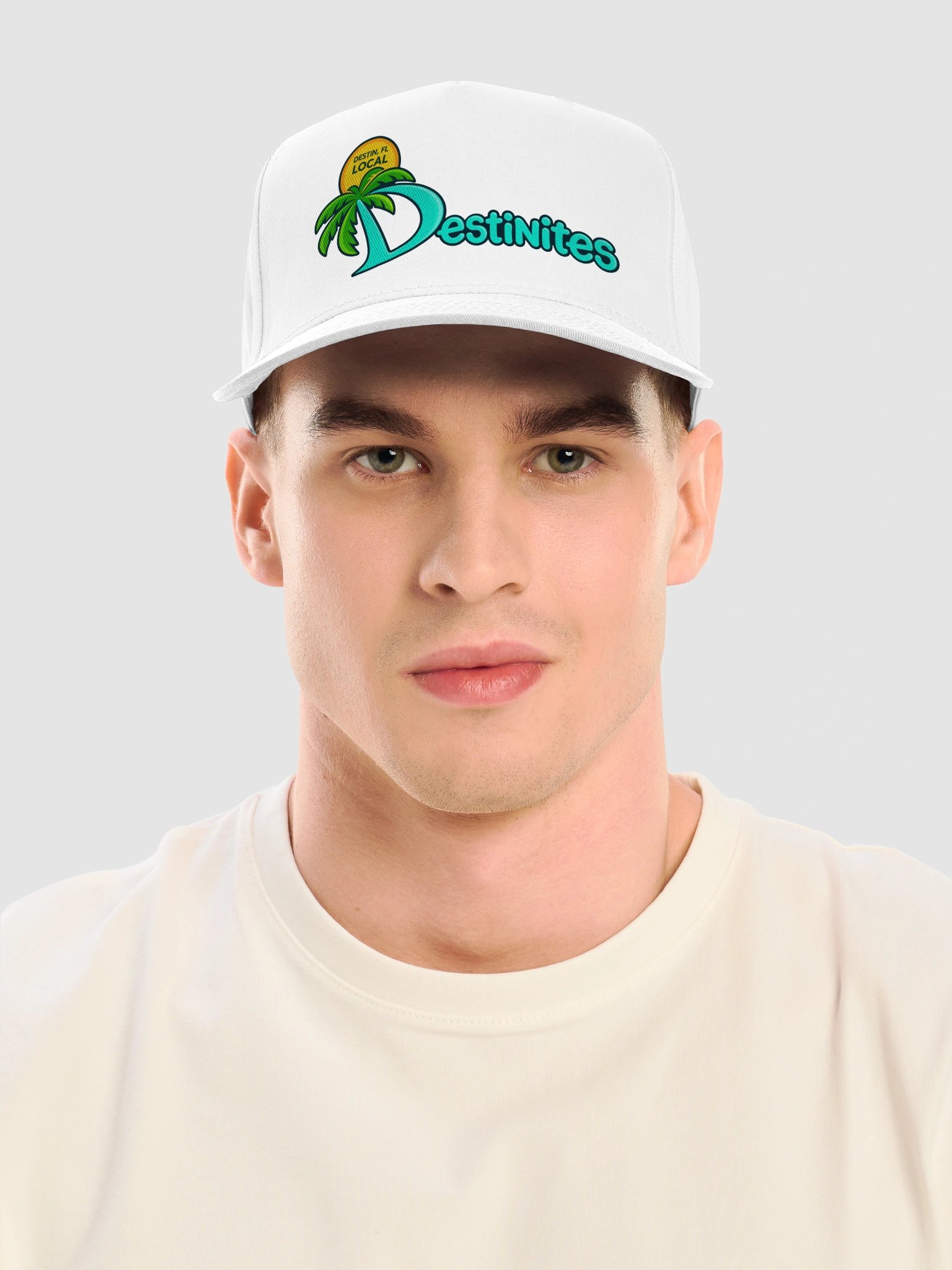 Destinites Logo white ballcap product image (5)