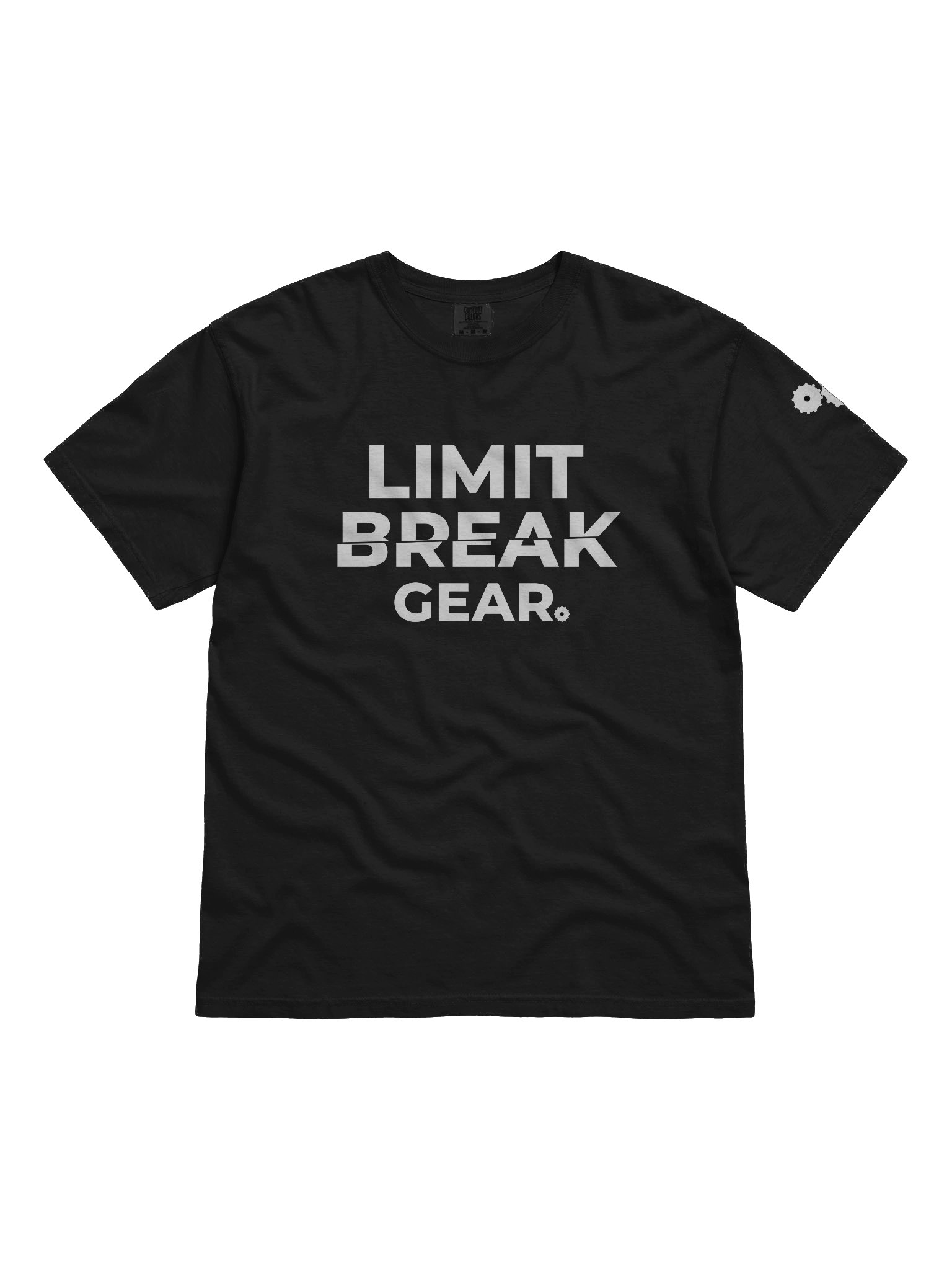 Limit Break Gear Sliced Relaxed Fit tee - white logo product image (1)