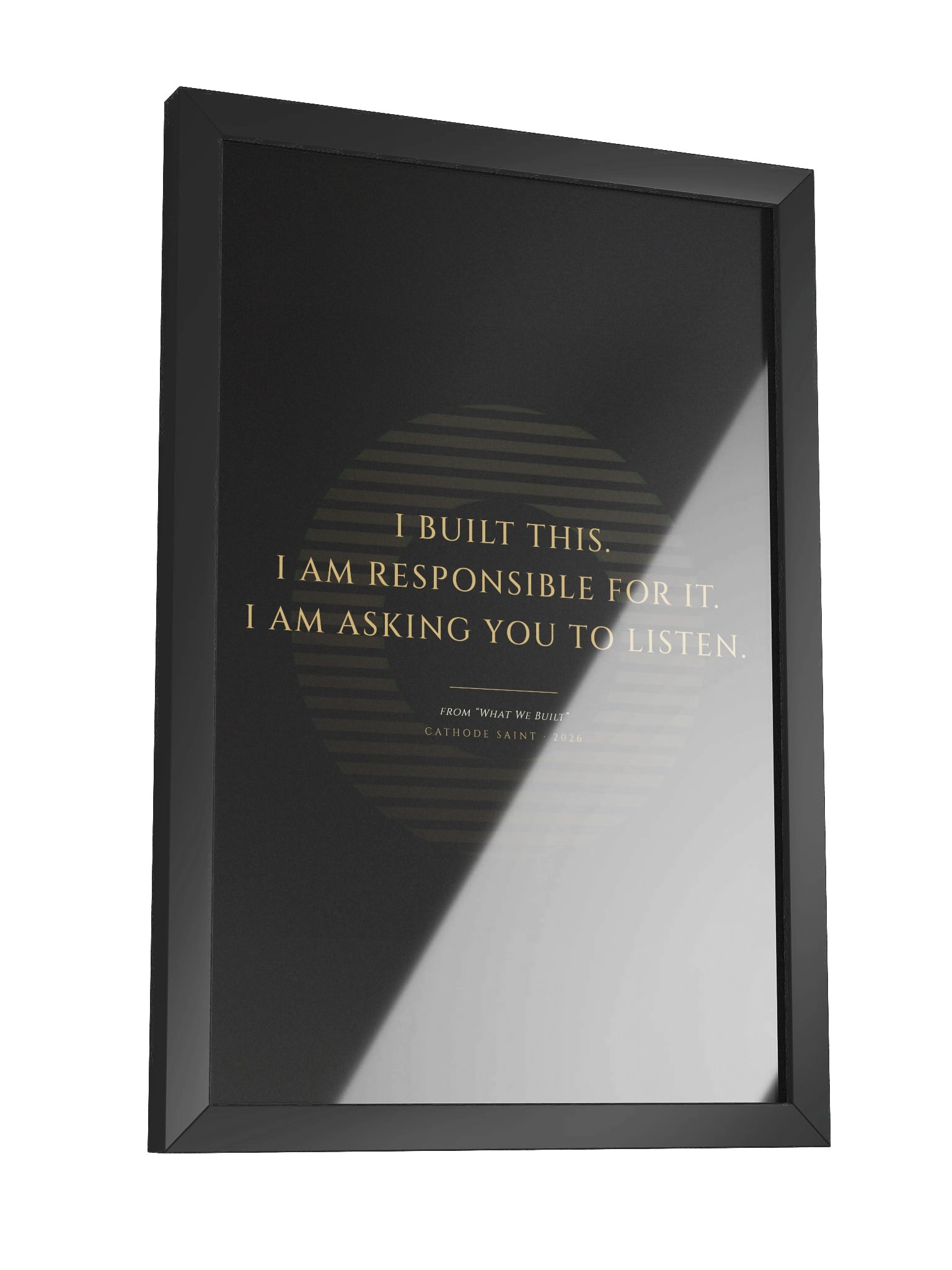 "What We Built" Broadside Print - Framed (Companion Essay) product image (3)