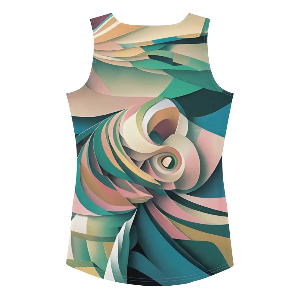 Abstract Lithographic Pattern Design Tank Top - V6 product image (2)