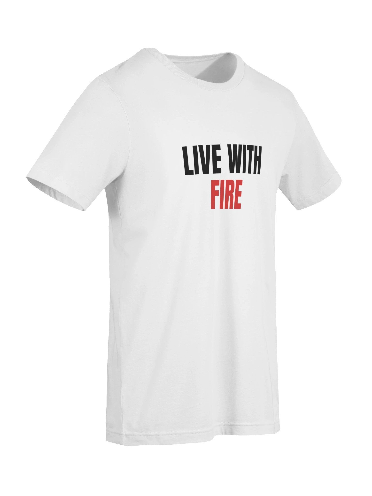 Live With Fire T-Shirt, White product image (7)