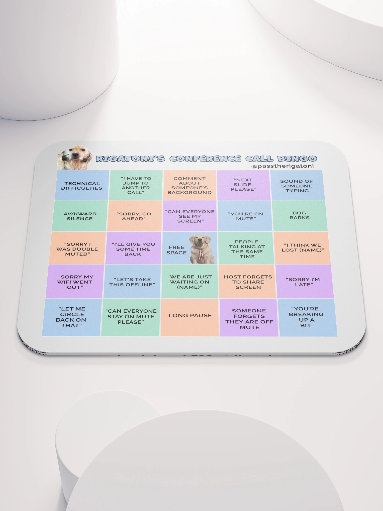 Rigatoni's Conference Call Bingo Mouse Pad product image (7)