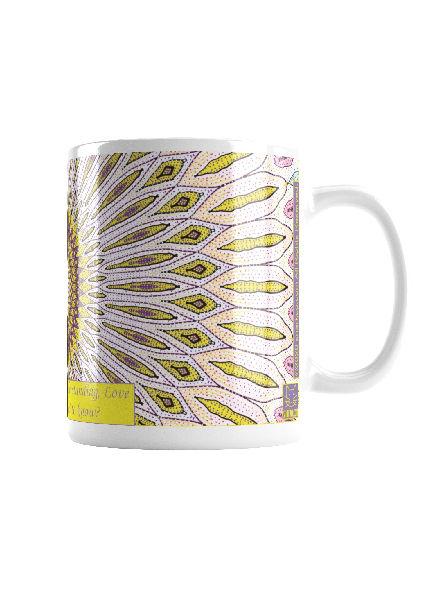 Inspirational mug: "Empathy, Compassion, Understanding, Love. What more do you need to know?" product image (3)