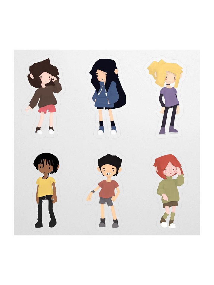 POP Character Portrait Kiss-Cut Sticker Set product image (1)