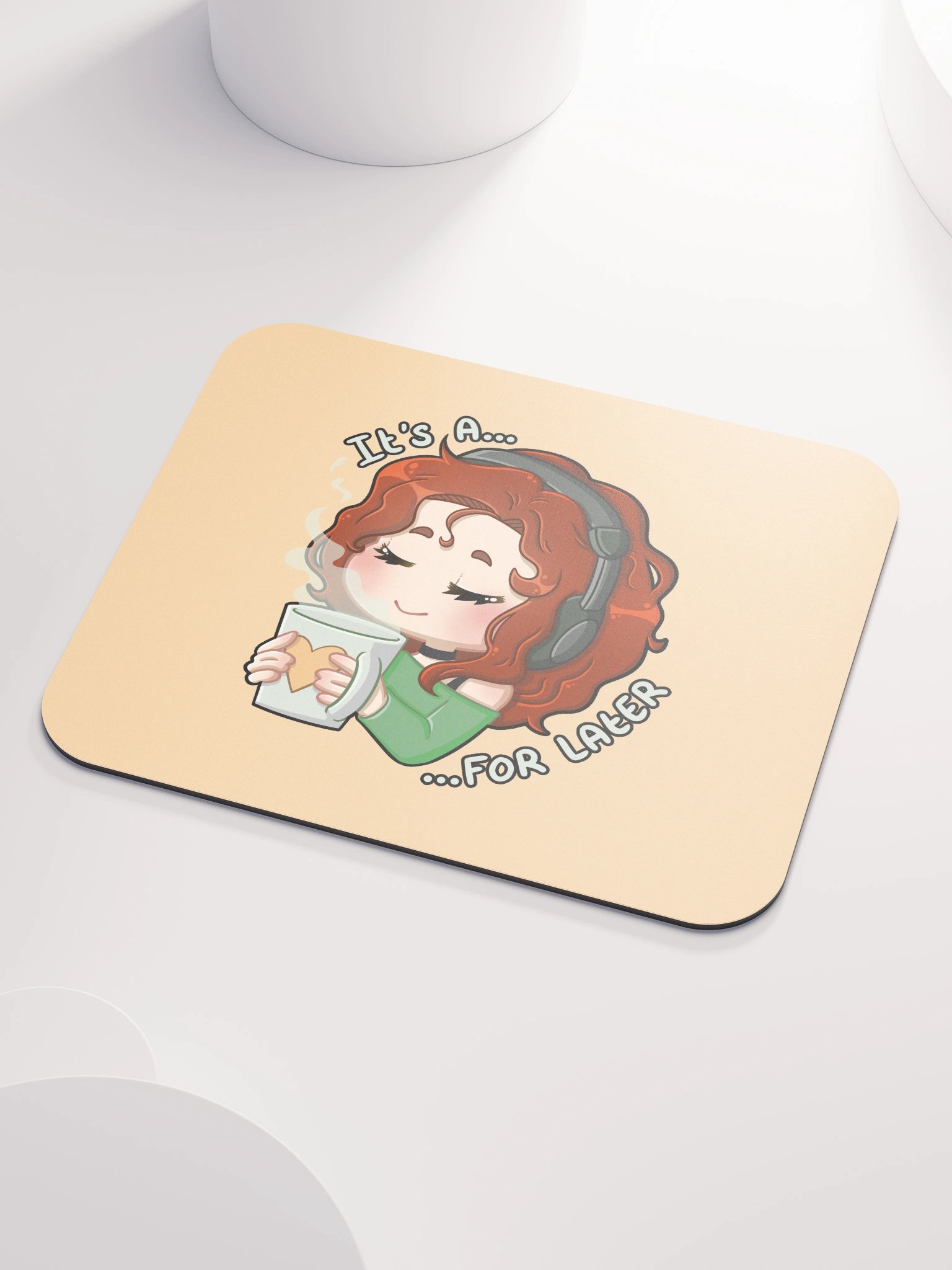 For Later mouse mat (yellow) product image (3)