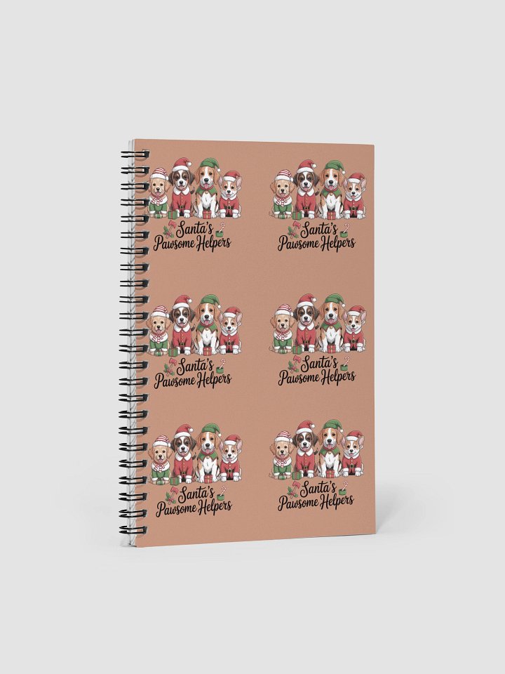 Santa's Pawsome Helpers Spiral Notebook product image (1)