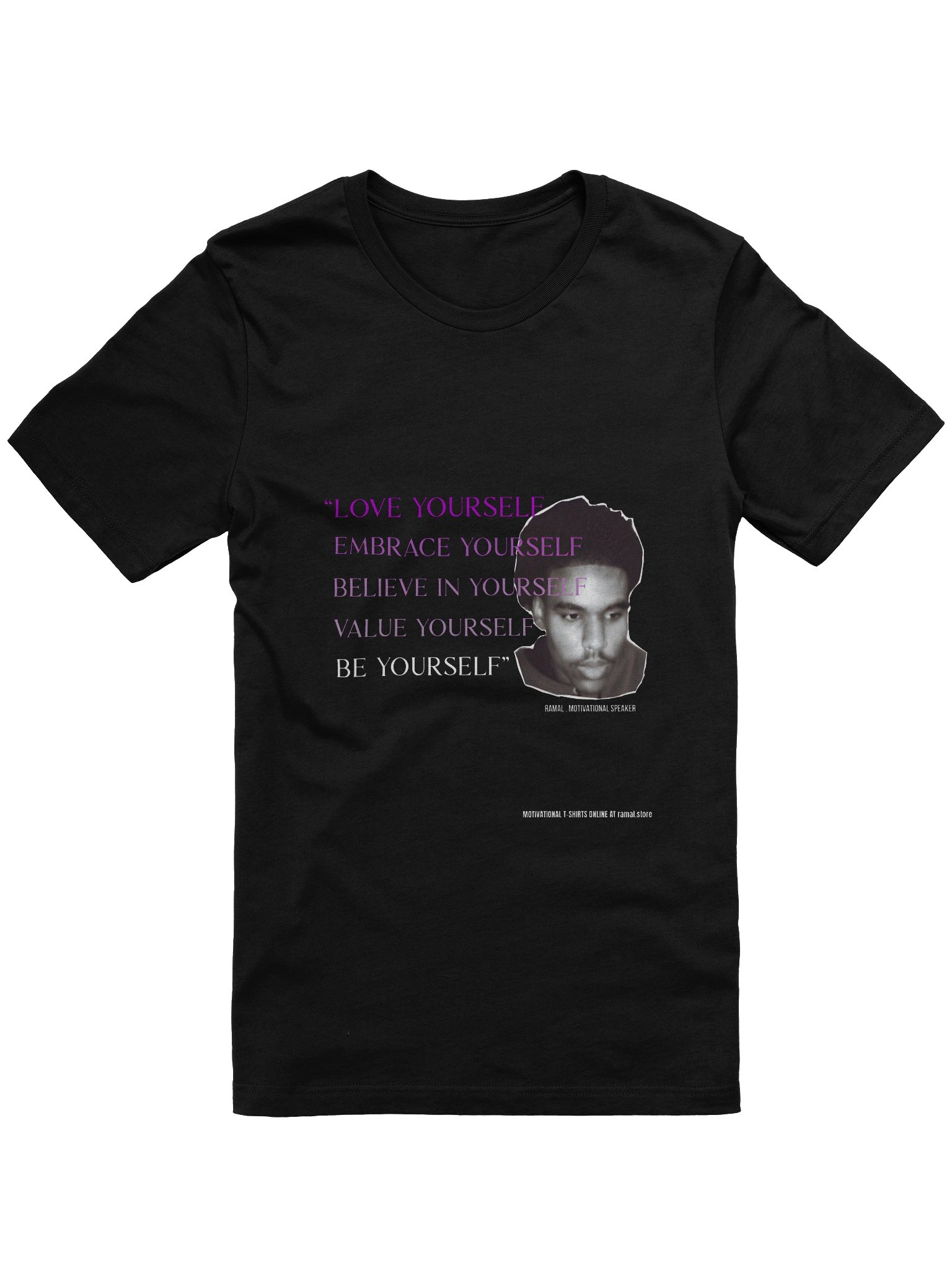 MOTIVATIONAL T-SHIRT - PURPLE LETTERS product image (1)