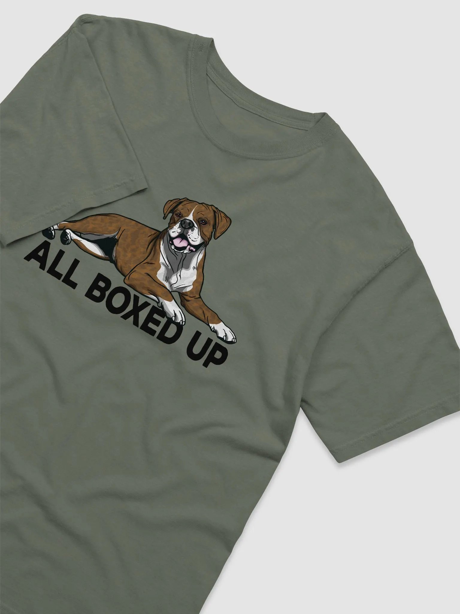 All Boxed Up T-Shirt of a Boxer (Brindle) | Funny T-Shirt for Boxer Dog Paw-rents product image (6)
