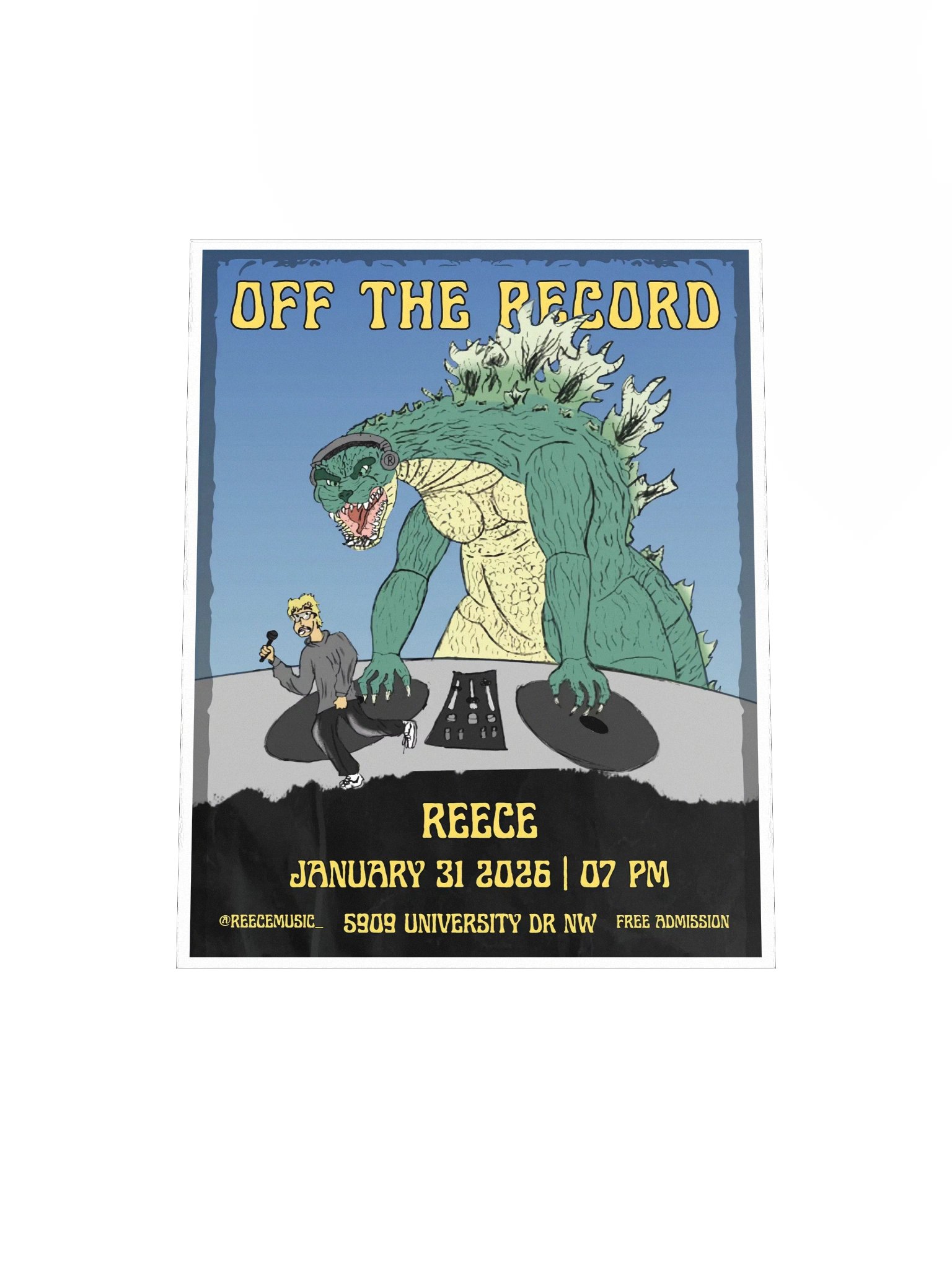 OFFICIAL "OFF THE RECORD" POSTER product image (4)