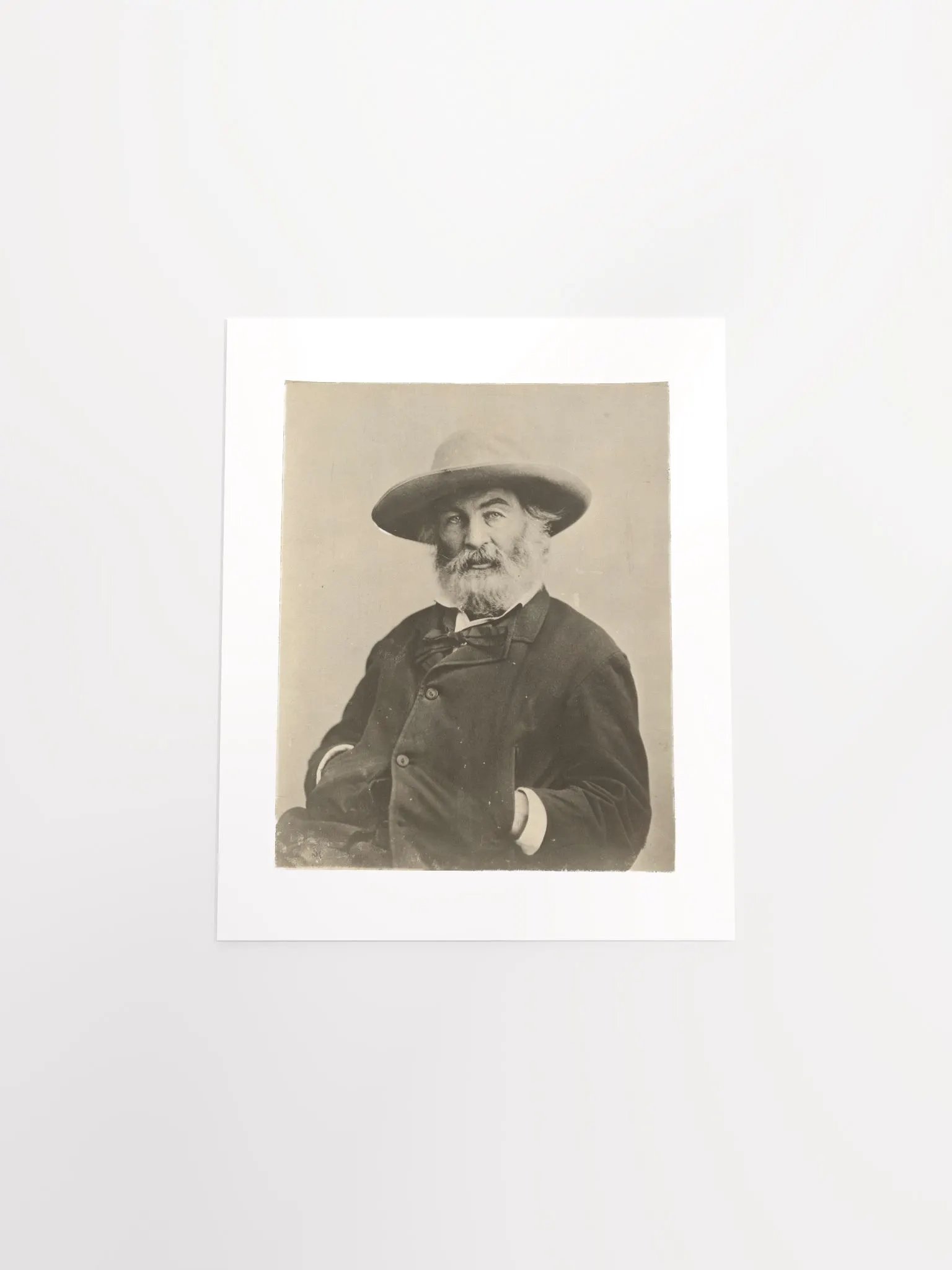 Walt Whitman by Mathew Brady? (c. 1870) - Print product image (4)
