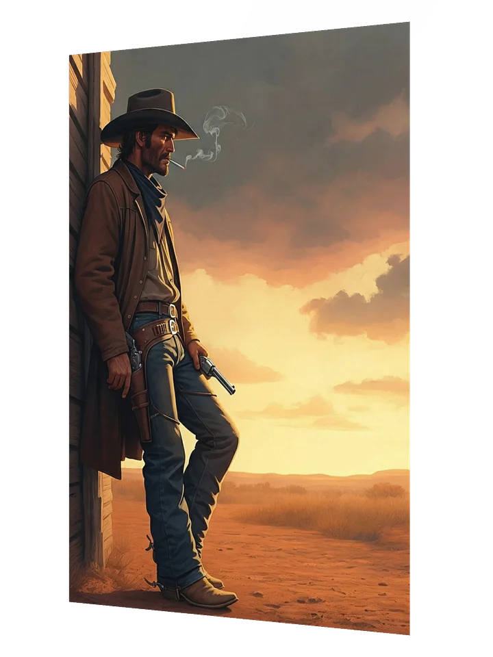 Cowboy at Sunset Enhanced Matte Paper Poster product image (6)