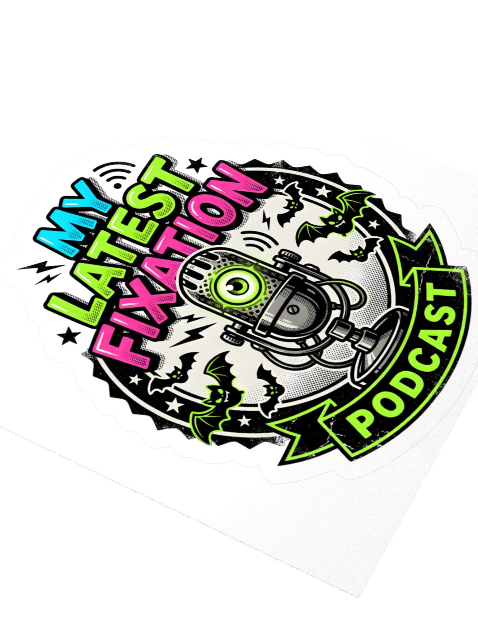 My Latest Fixation Microphone Kiss Cut Sticker product image (3)