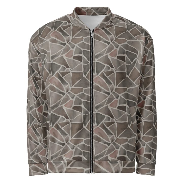 Rock Pattern Bomber Jacket product image (1)