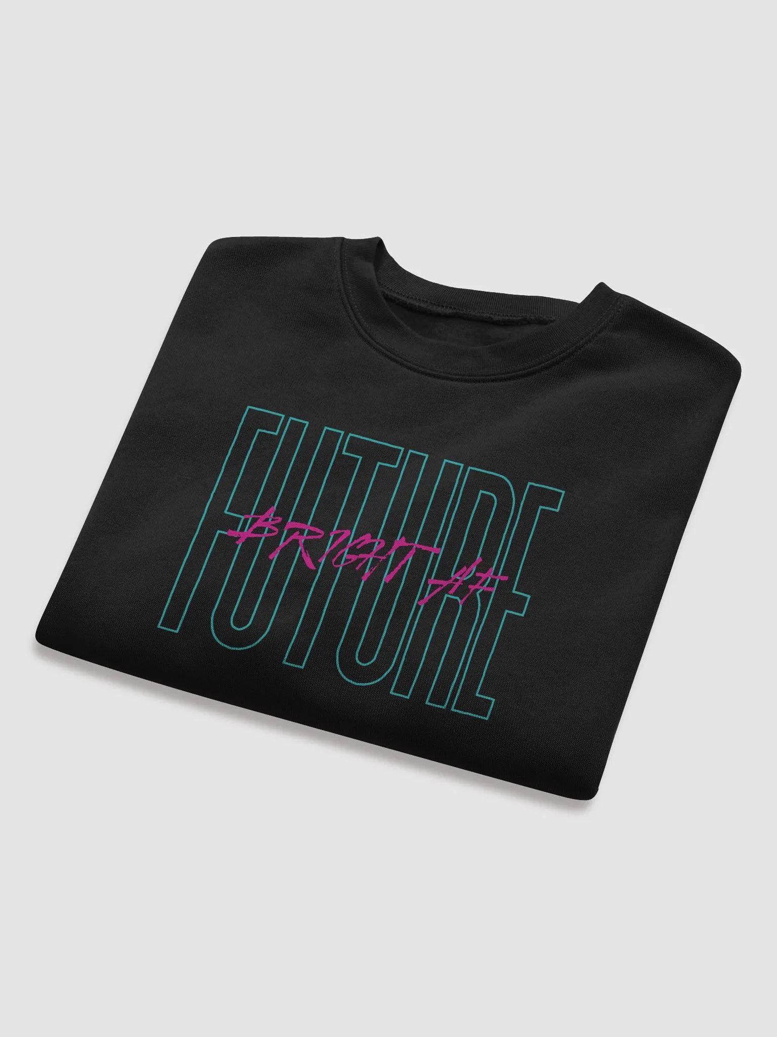 Future Bright AF Crop Sweaters Designed by Anopa Silver product image (38)