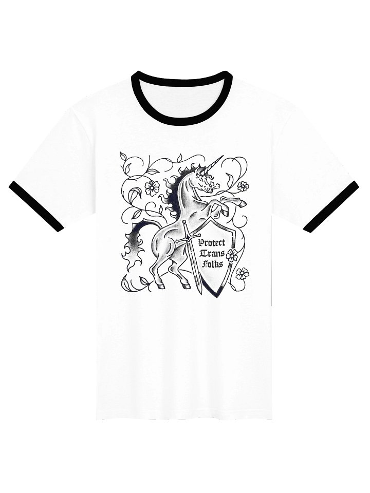 Protect Trans Folks Ringer Tee product image (1)