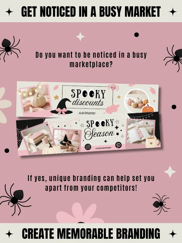 Coquette Halloween Etsy Shop Banner Set product image (7)