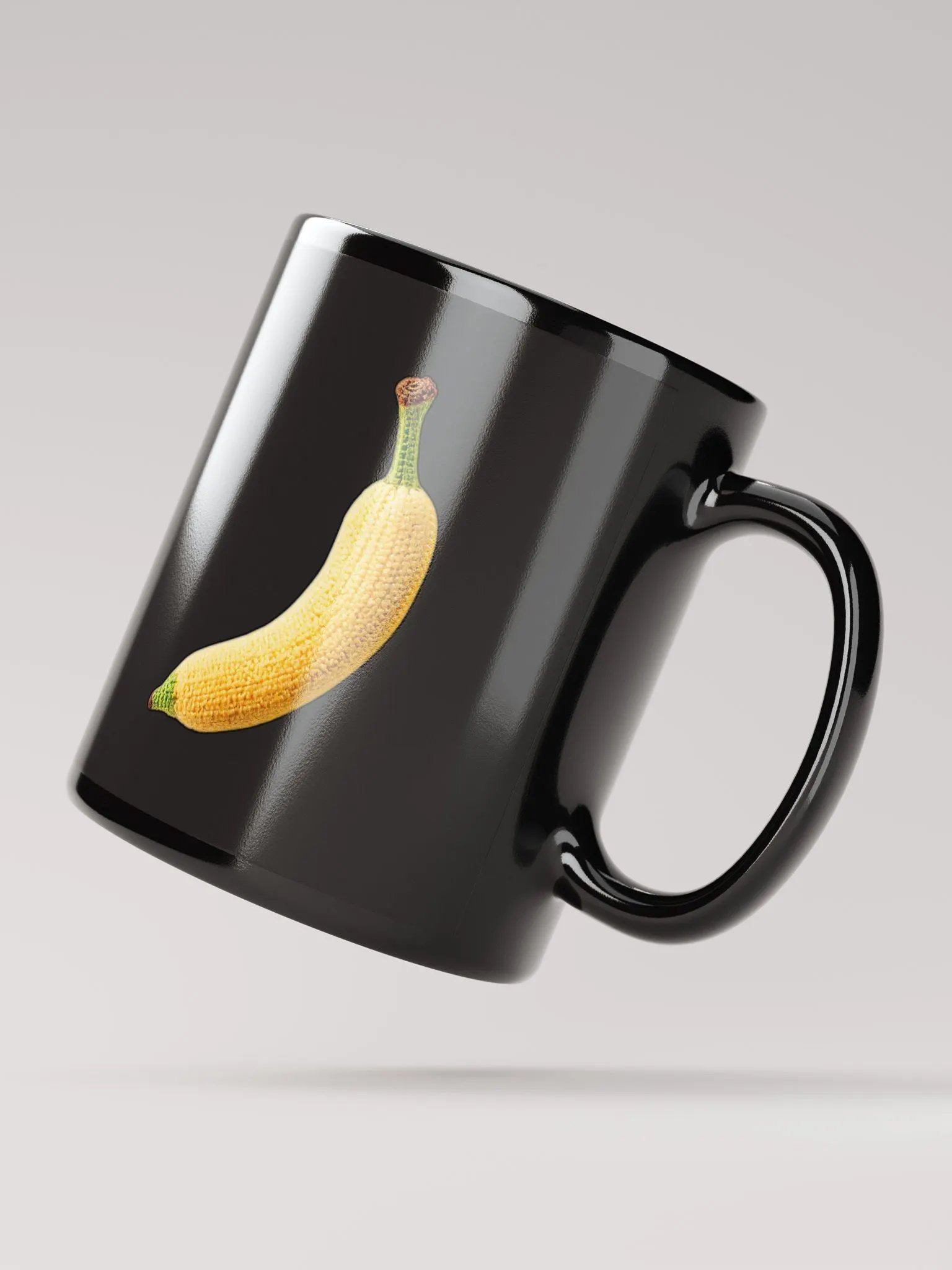 CozyAvocado Black Glossy Banana Mug #1 product image (2)