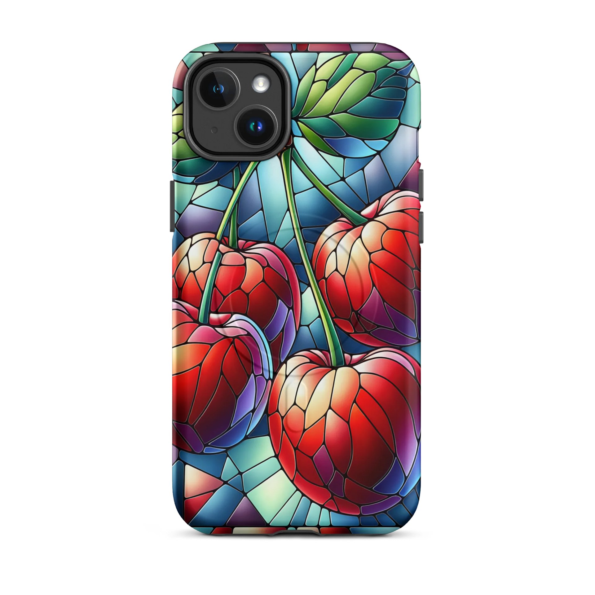 Stained Glass Cherries MagSafe® iPhone Case product image (18)