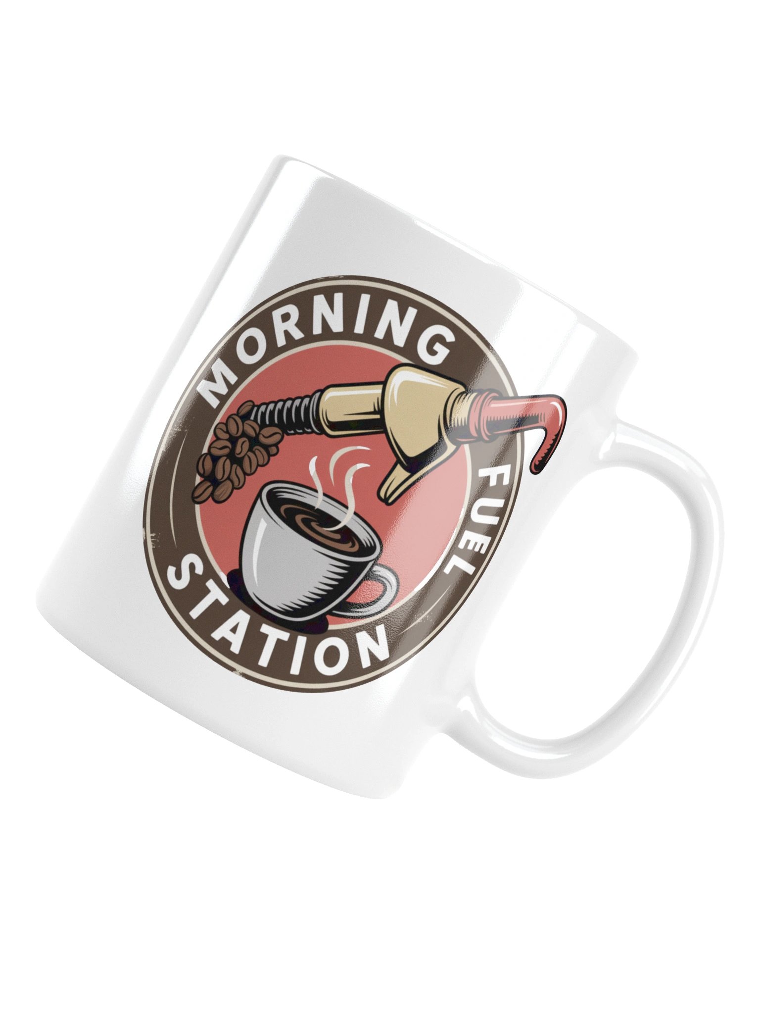 Morning Fuel Station Coffee Mug – Retro Style for Coffee Fans product image (6)