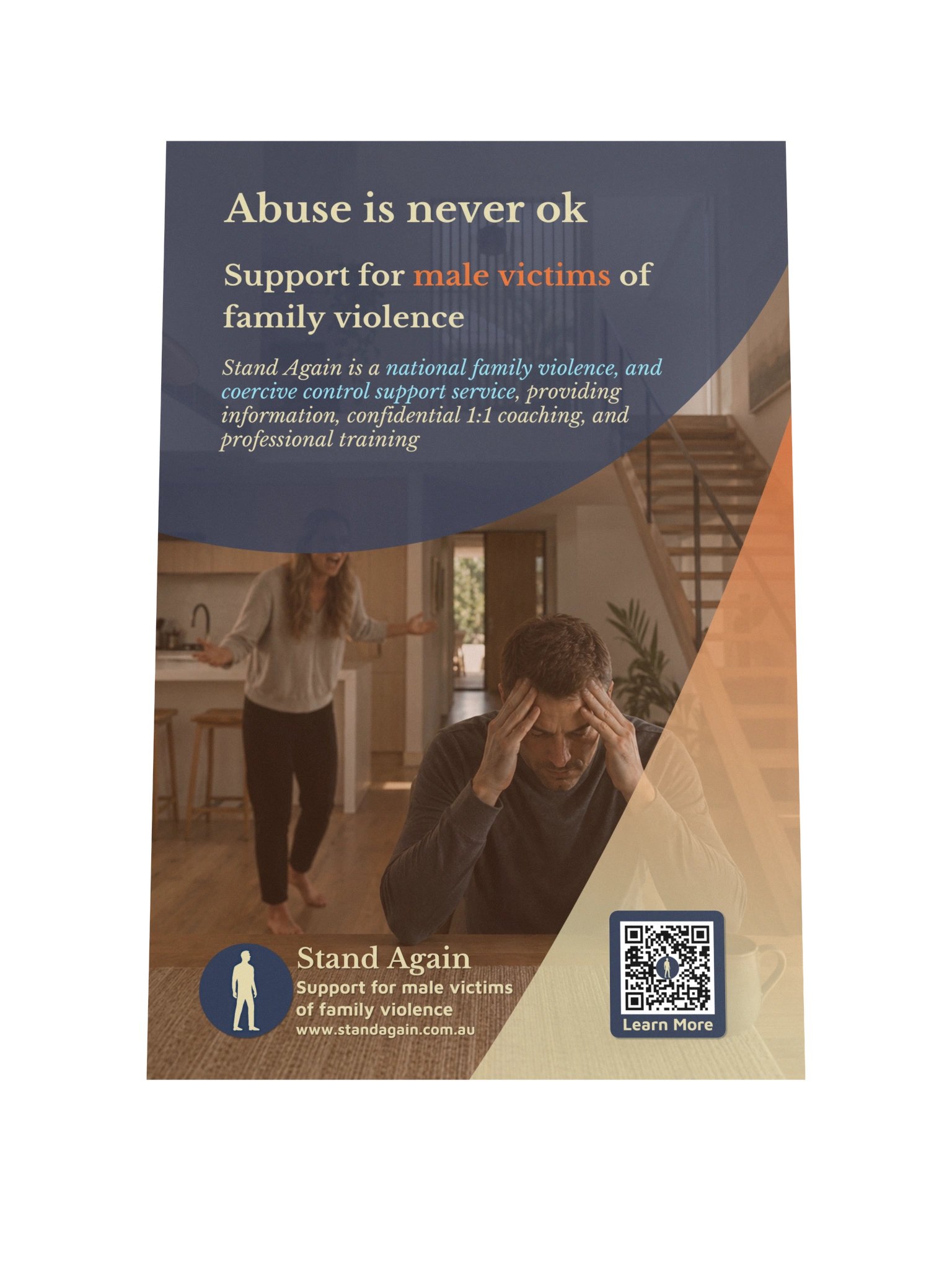 Poster H: "Abuse is never ok" product image (1)